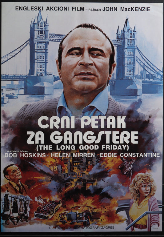 The Long Good Friday (1979) Original Yugoslav Movie Poster
