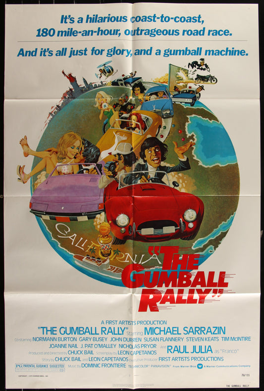 The Gumball Rally (1976) Original US One Sheet Movie Poster