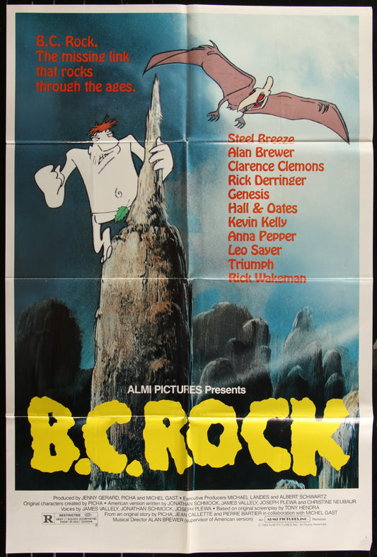 B.C. Rock (1984) Original US One Sheet Movie Poster