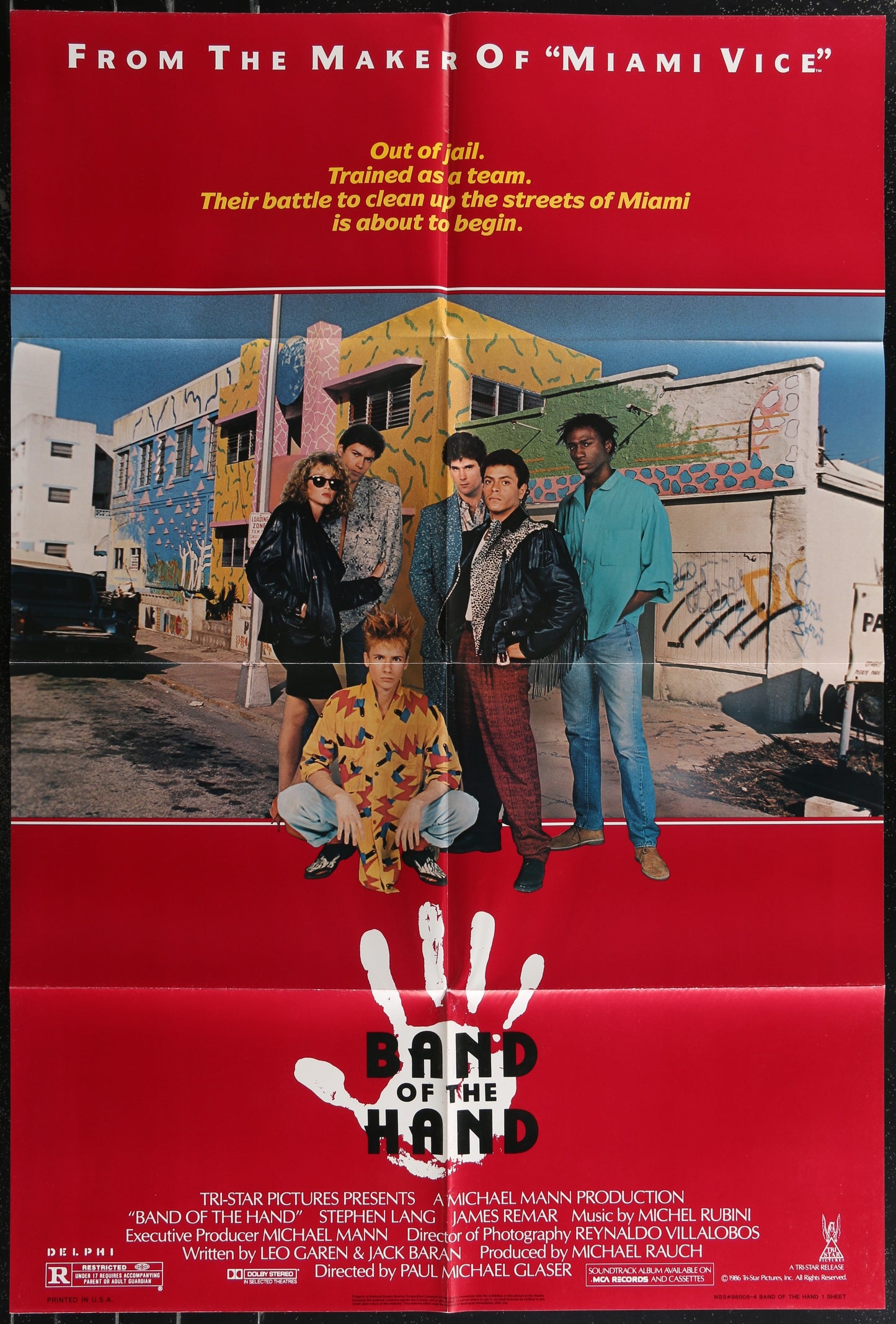 Band Of The Hand (1986) Original US One Sheet Movie Poster