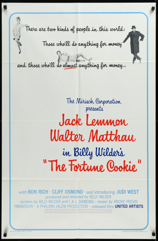 The Fortune Cookie (1966) Original US One Sheet Movie Poster