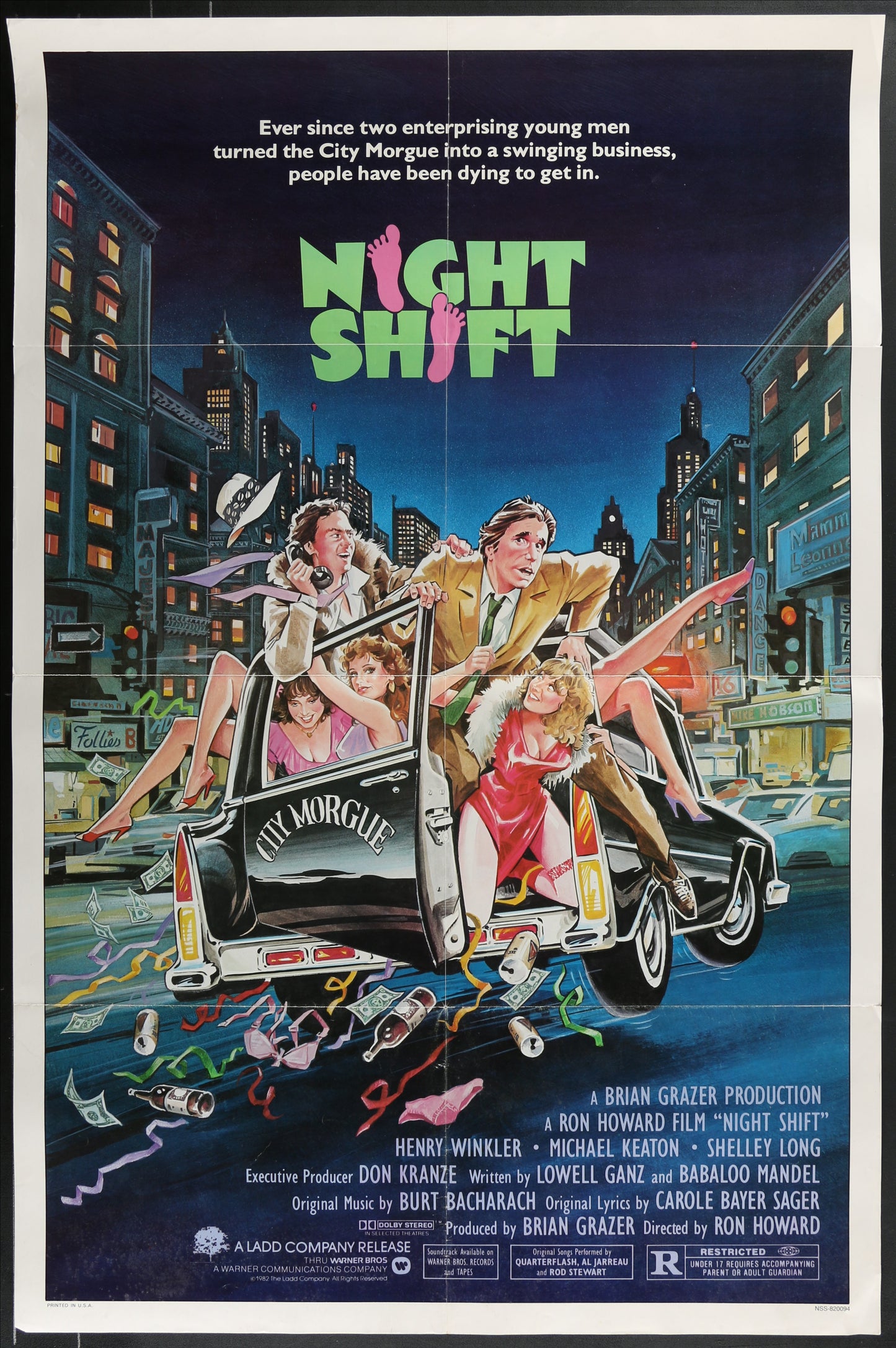 Night Shift (1982) Original US One Sheet Movie Poster