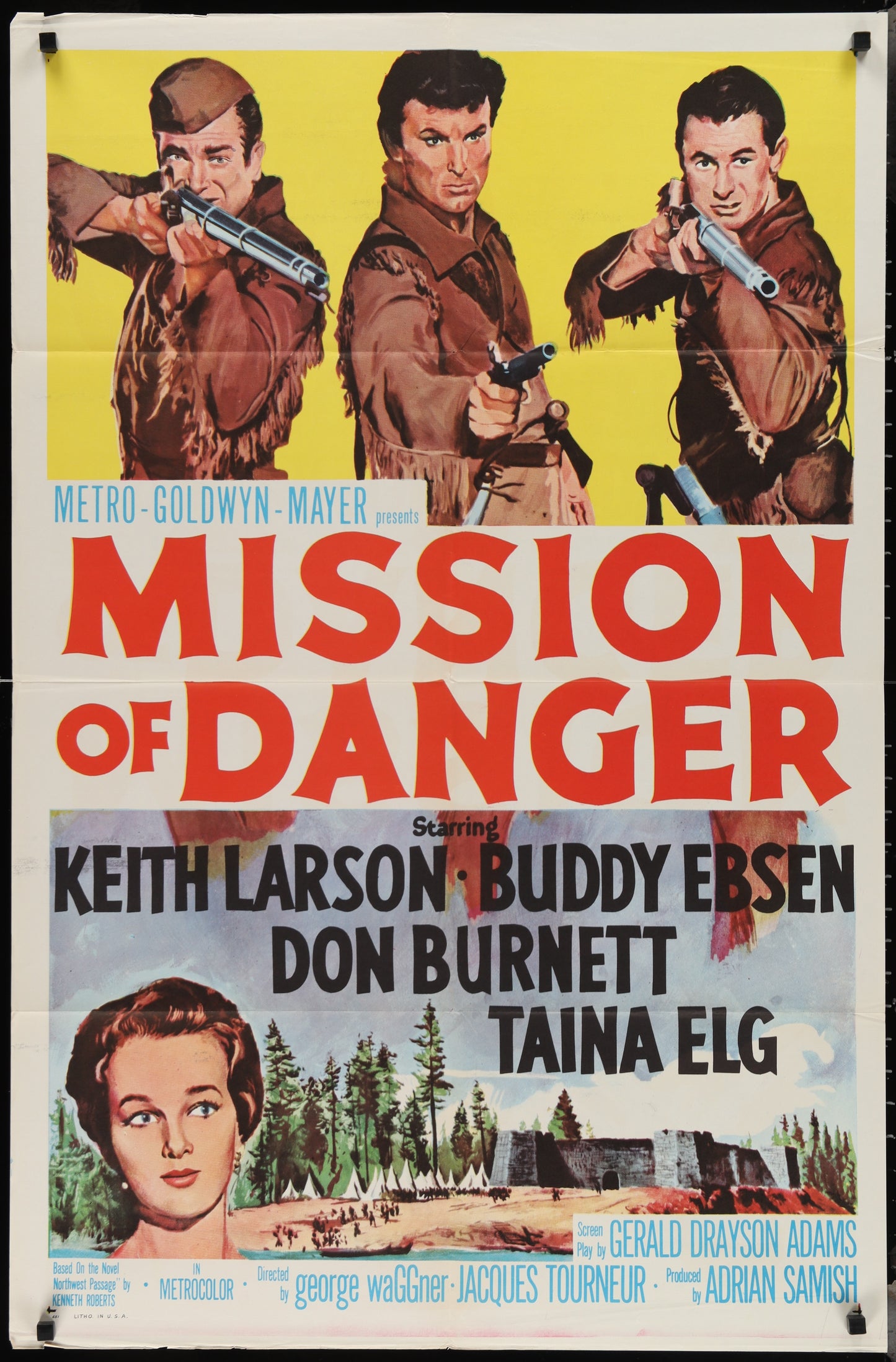 Mission Of Danger (1959) Original US One Sheet Movie Poster