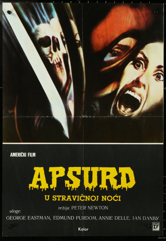 Absurd (1981) Original Yugoslav Movie Poster