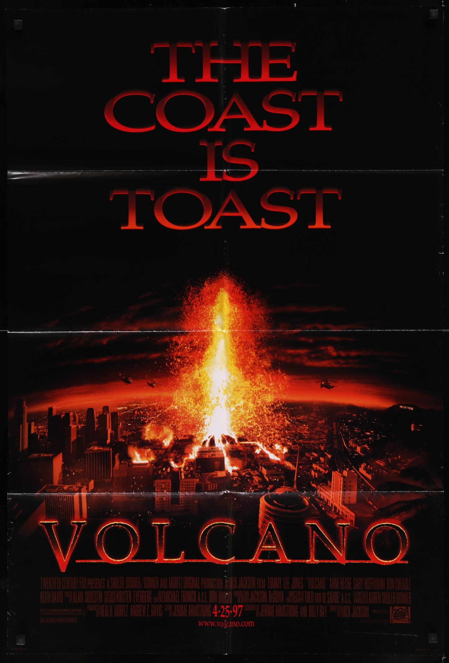 Volcano (1997) Original US One Sheet Movie Poster