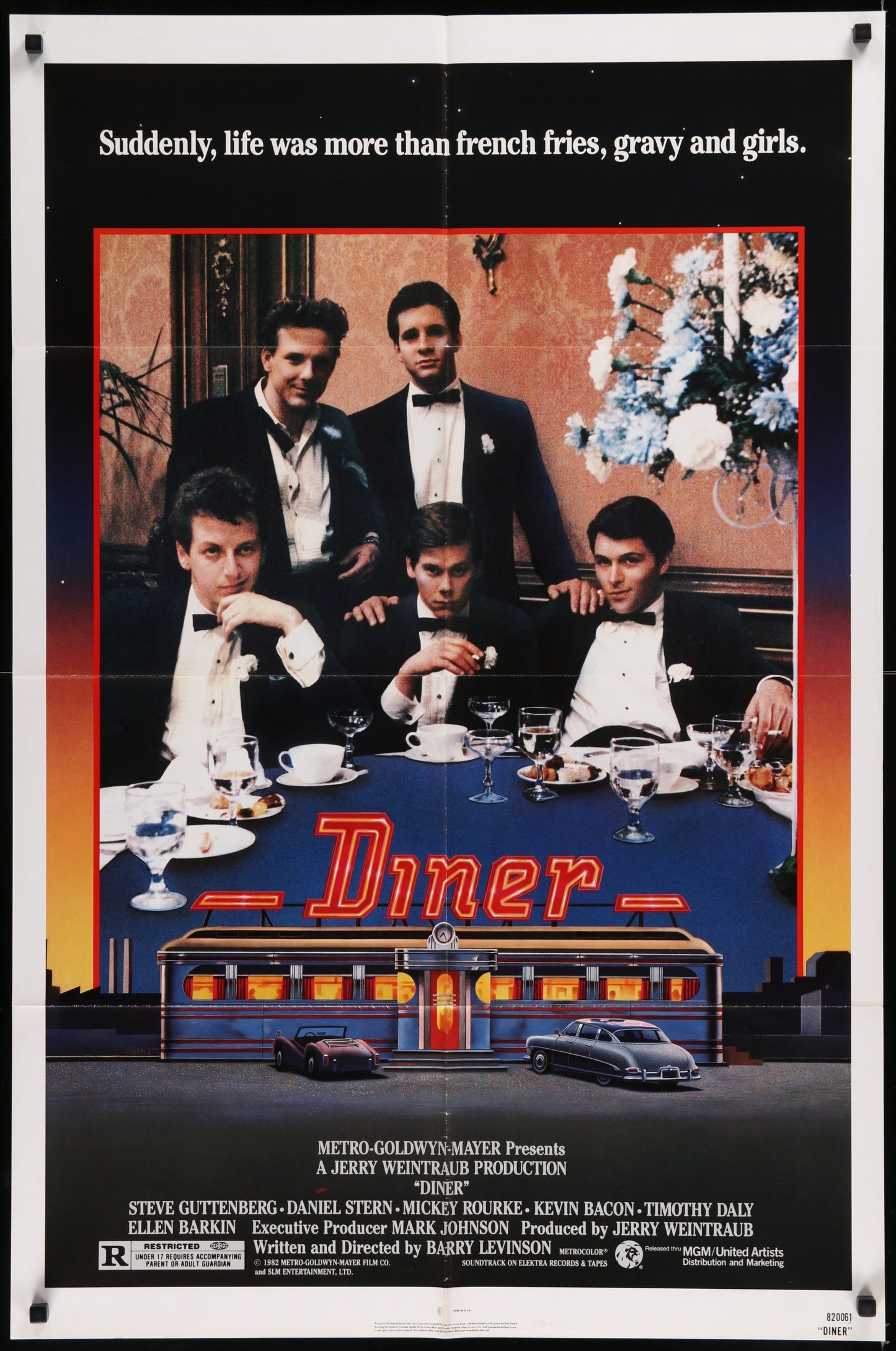 Diner (1982) Original US One Sheet Movie Poster
