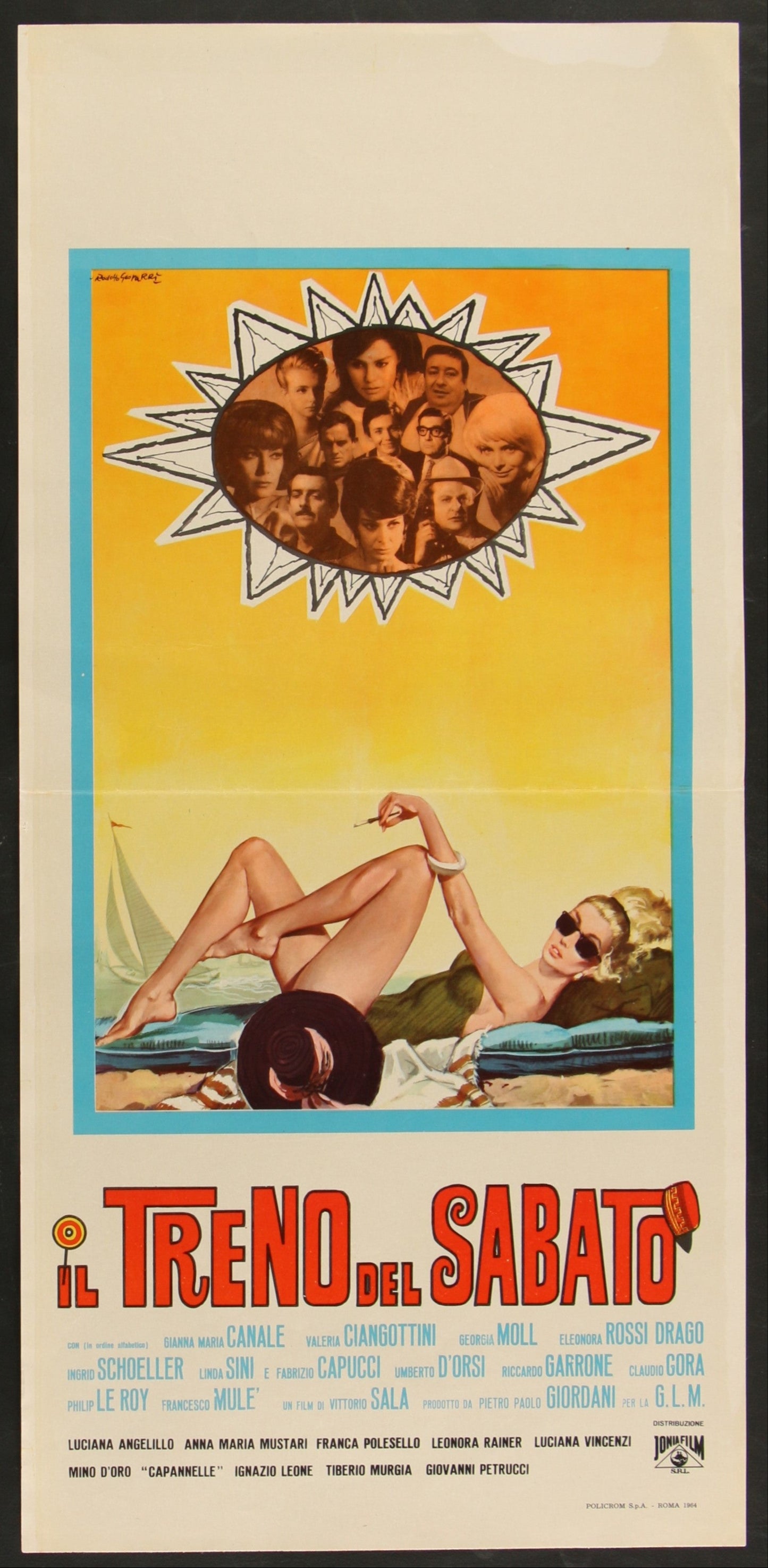 Il Treno Del Sabato (1964) Original Italian Locandina Movie Poster