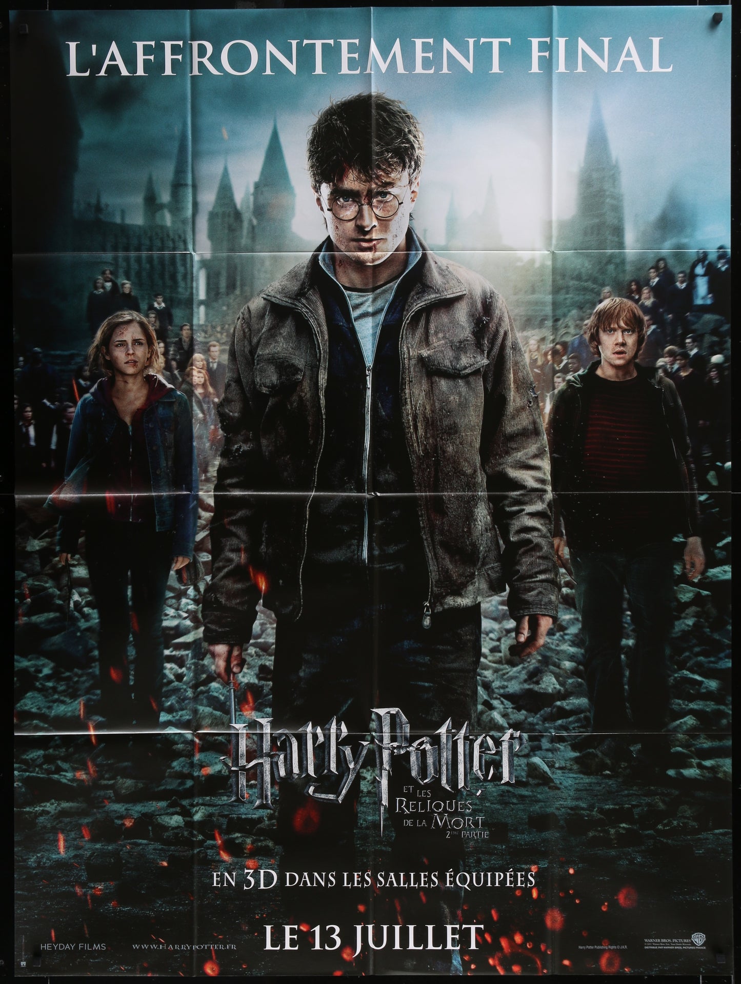 Harry Potter And the Deathly Hallows: Part 2 (2011) Original French One Panel Movie Poster