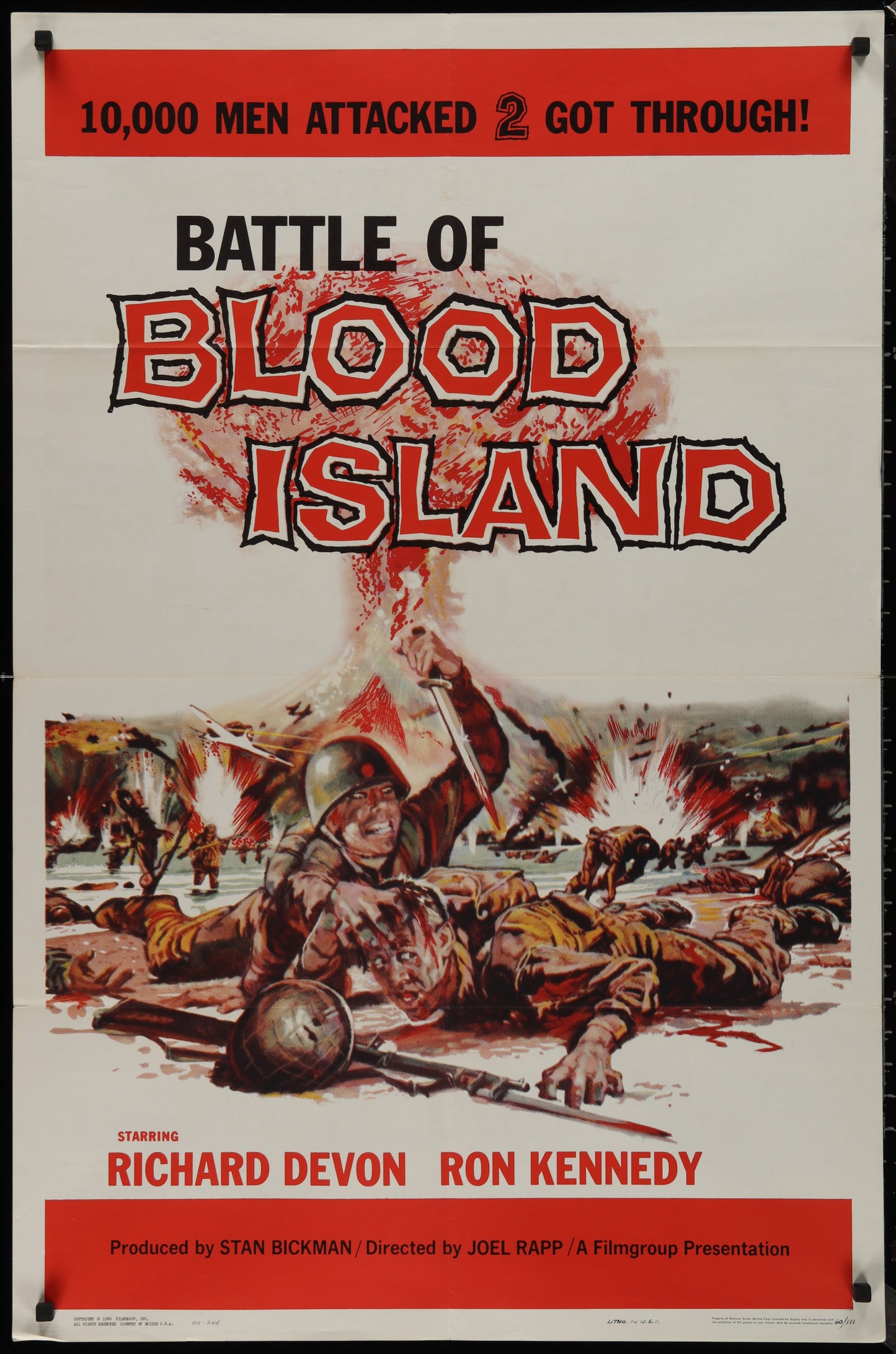 Battle Of Blood Island (1960) Original US One Sheet Movie Poster