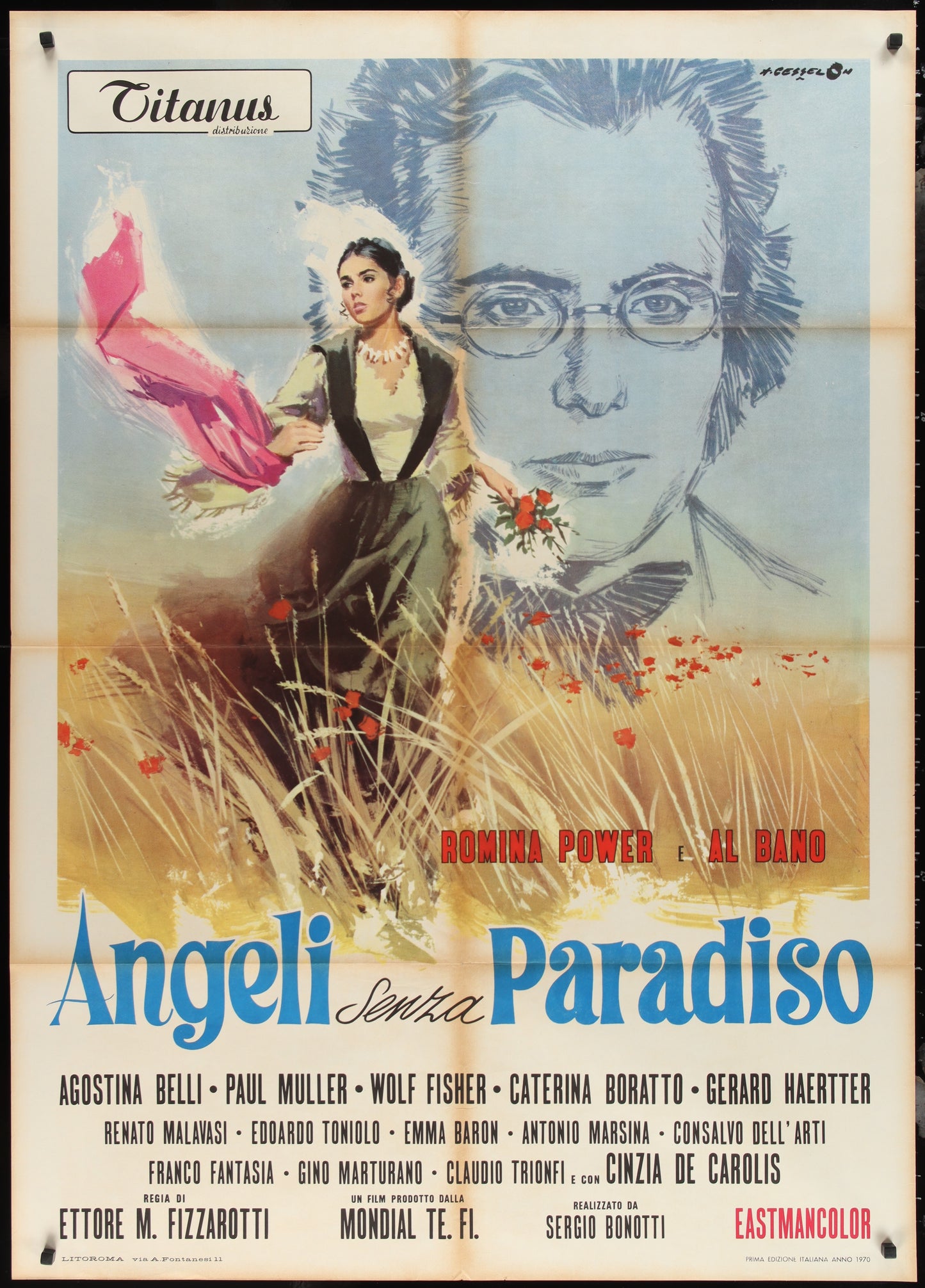 Angeli Senza Paradiso (1970) Original Italian One Panel Movie Poster