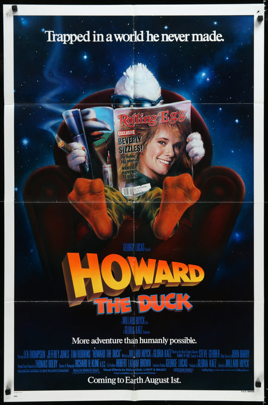 Howard The Duck (1986) Original US One Sheet Movie Poster