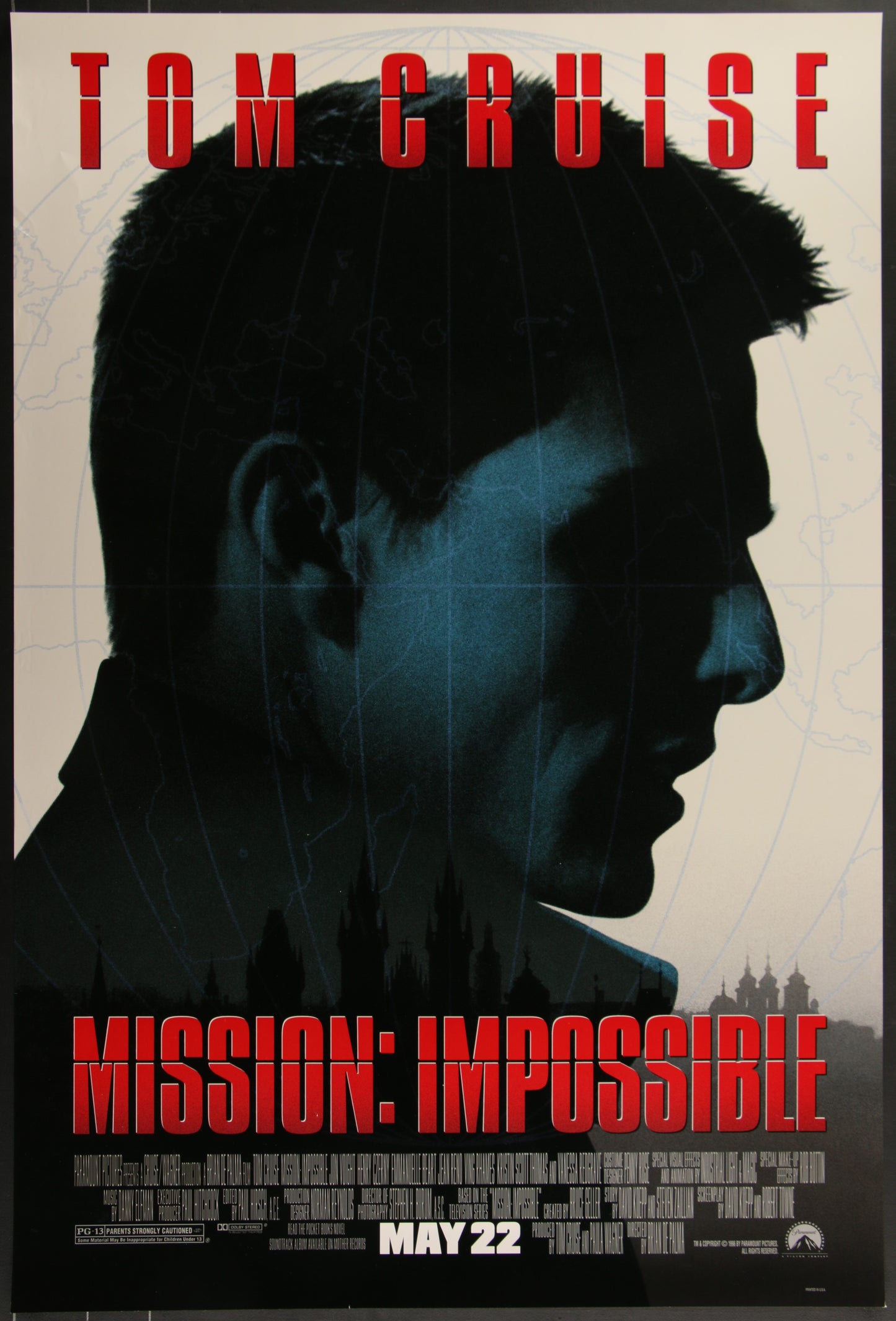 Mission Impossible (1996) Original US One Sheet Movie Poster