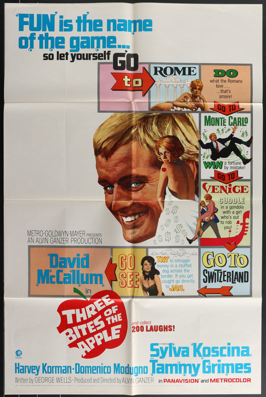 Three Bites Of The Apple (1967) Original US One Sheet Movie Poster