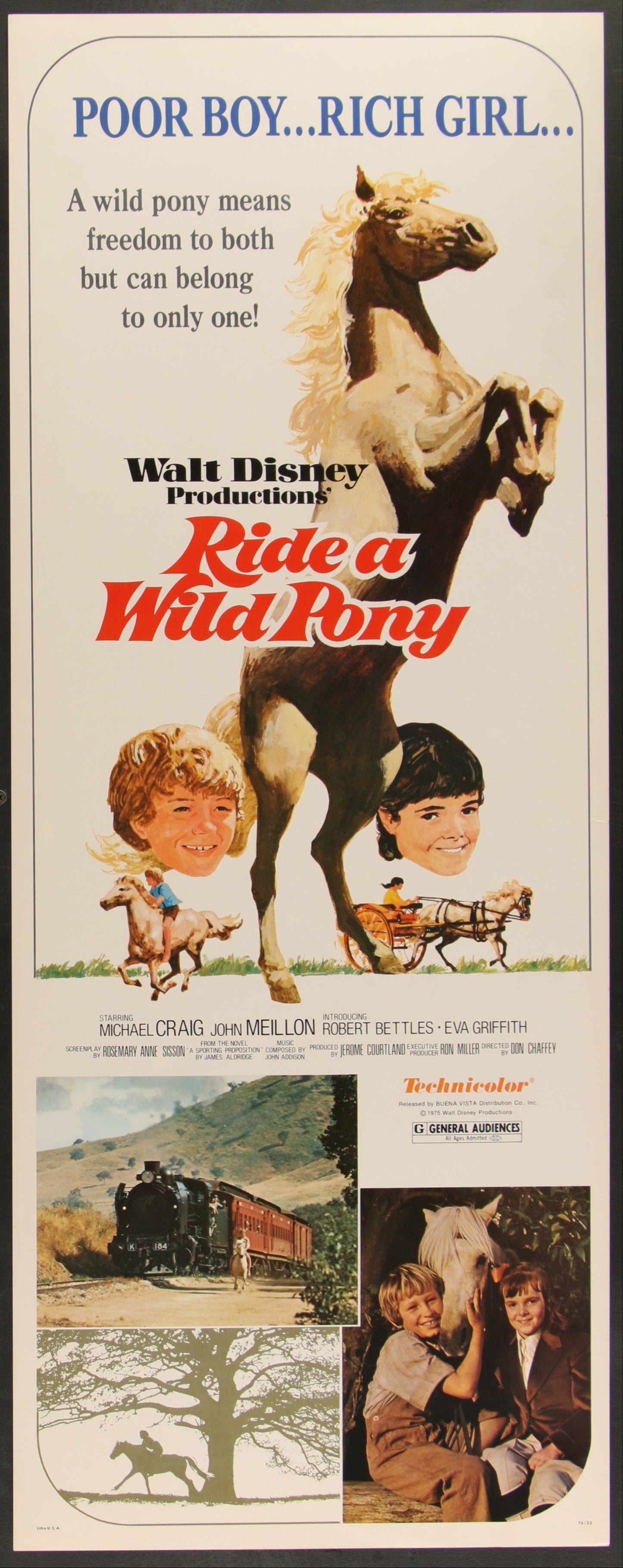 Ride A Wild Pony (1975) Original US Insert Movie Poster