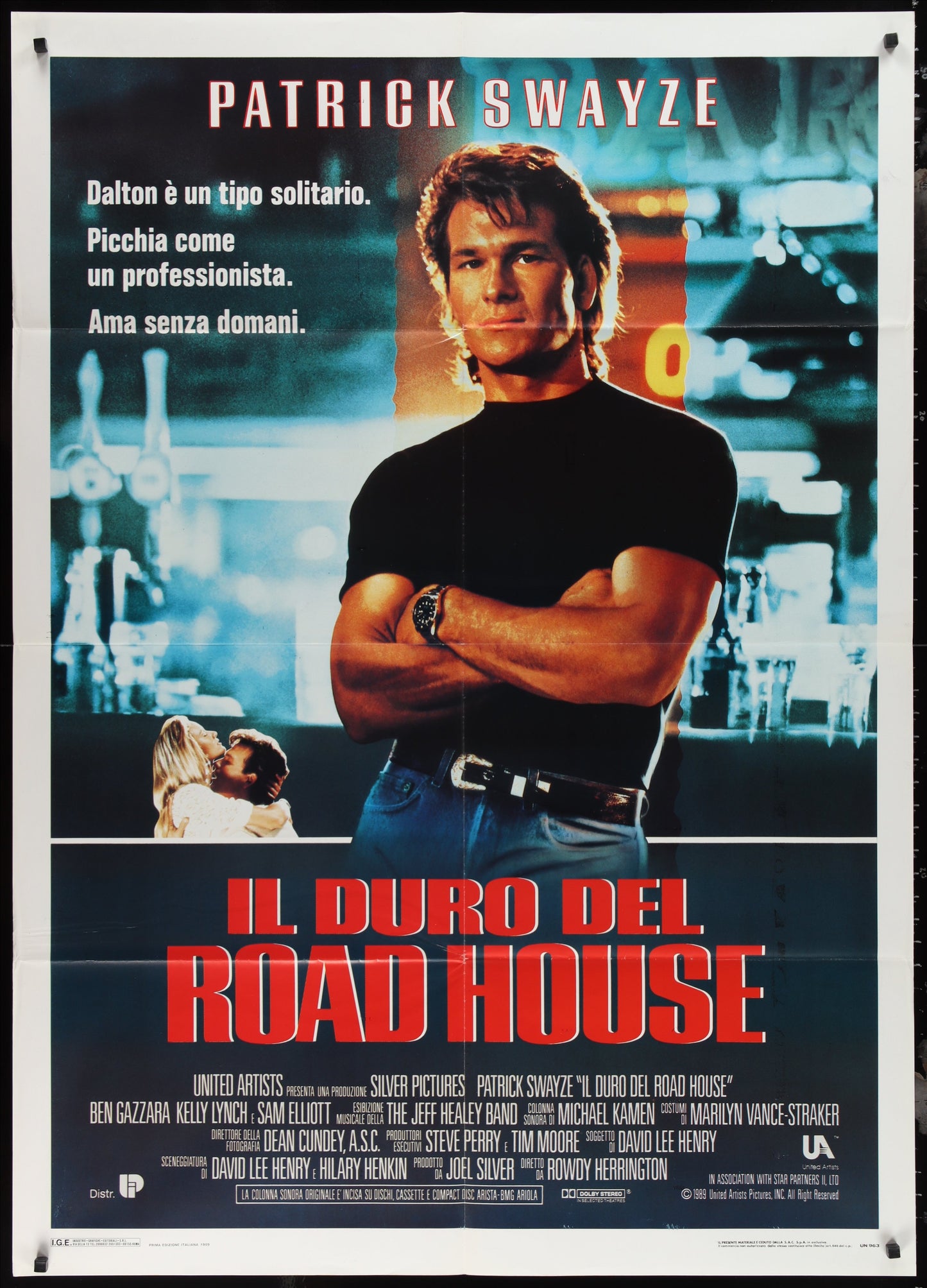Roadhouse (1989) Original Italian One Panel Movie Poster