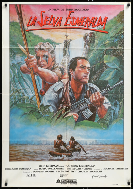 The Emerald Forest (1985) Original Spanish Movie Poster