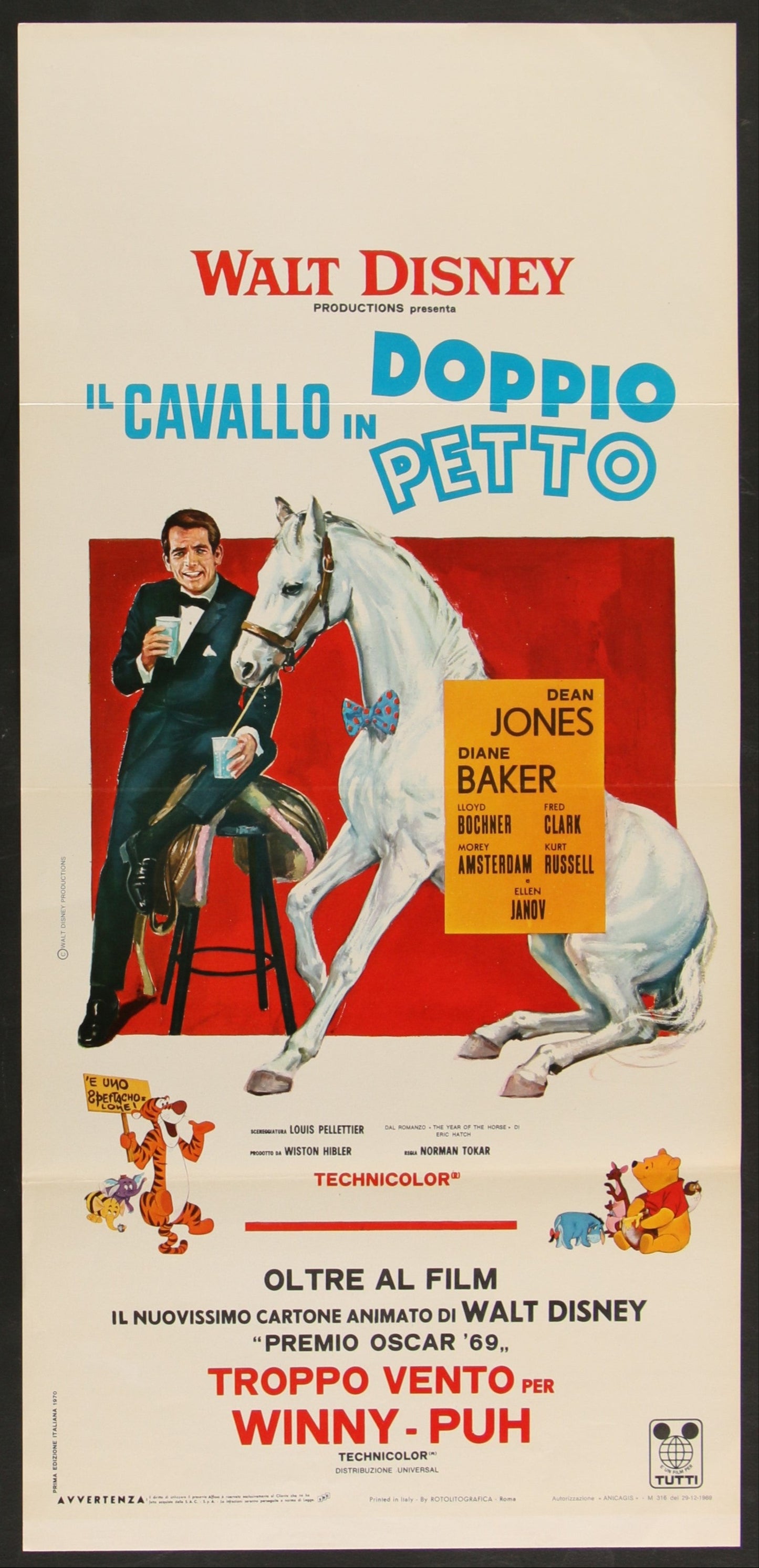 The Horse In The Gray Flannel Suit (1969) Original Italian Locandina Movie Poster