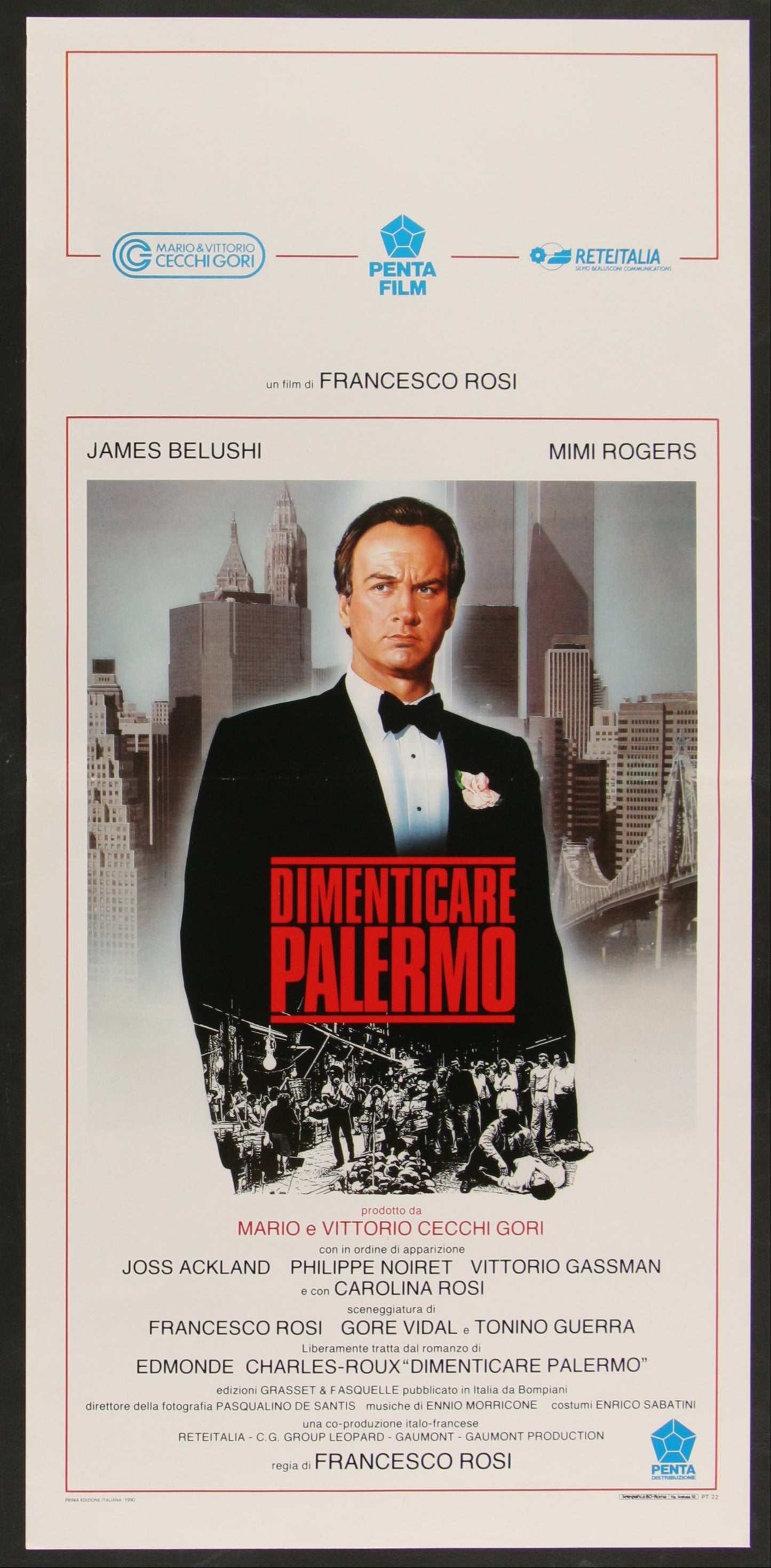 Dimenticare Palermo (1990) Original Italian Locandina Movie Poster