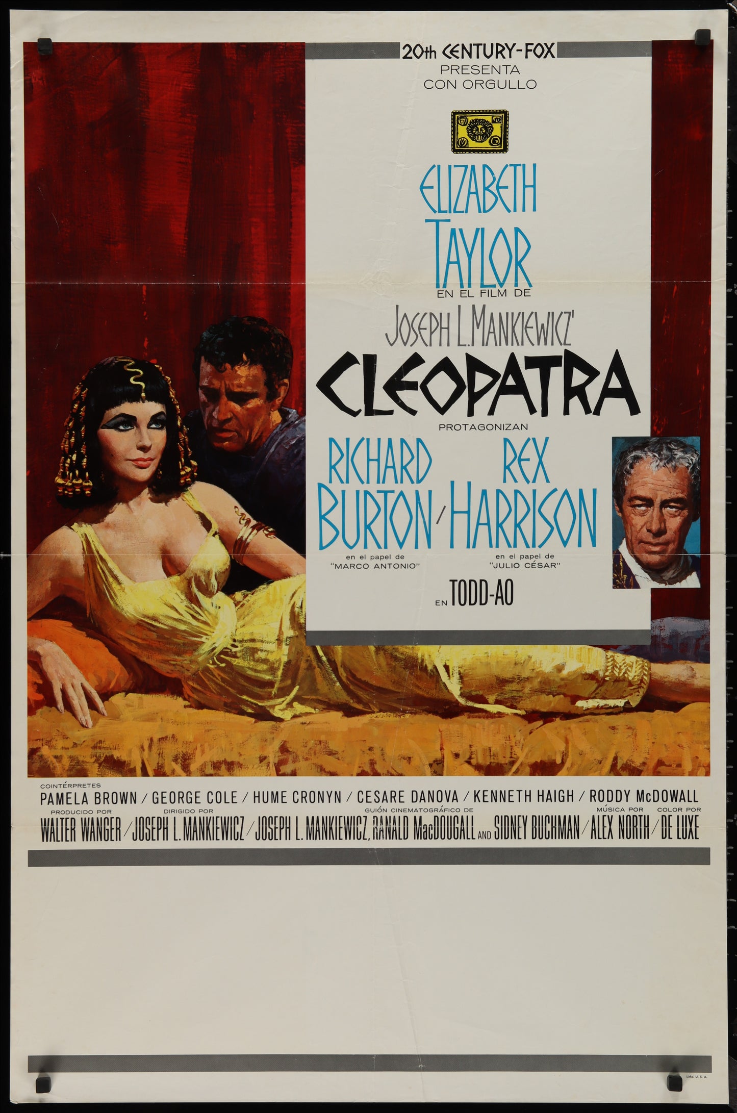 Cleopatra (1963) Original Spanish Language One Sheet Movie Poster