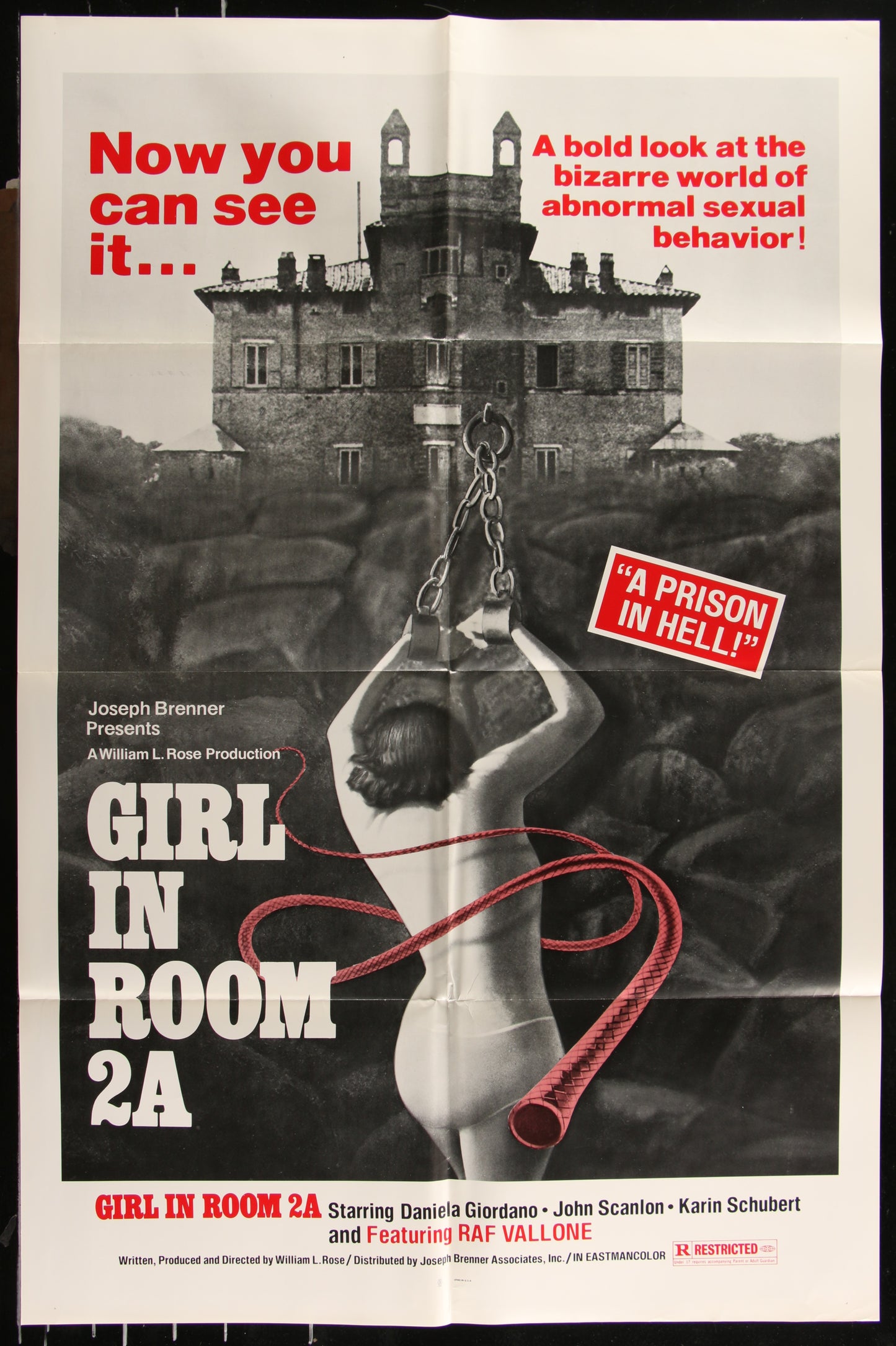 Girl In Room 2A (1973) Original US One Sheet Movie Poster