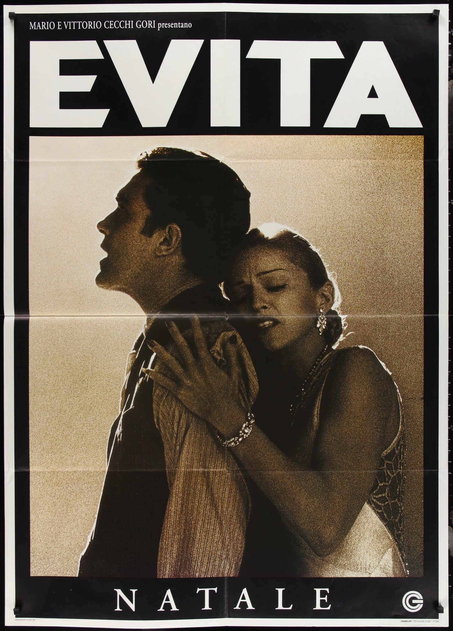 Evita (1996) Original Italian One Panel Movie Poster