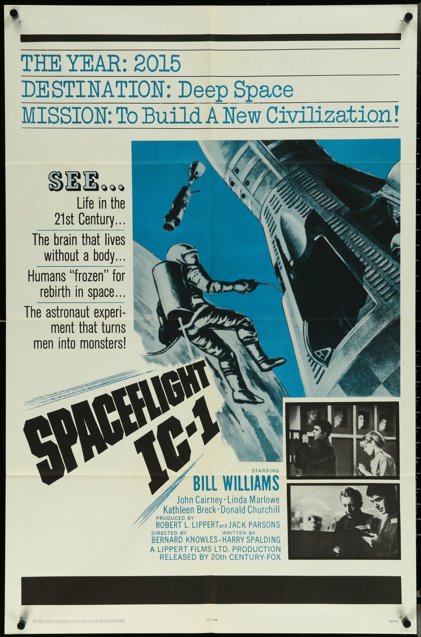 Spaceflight IC-1 (1965) Original US One Sheet Movie Poster