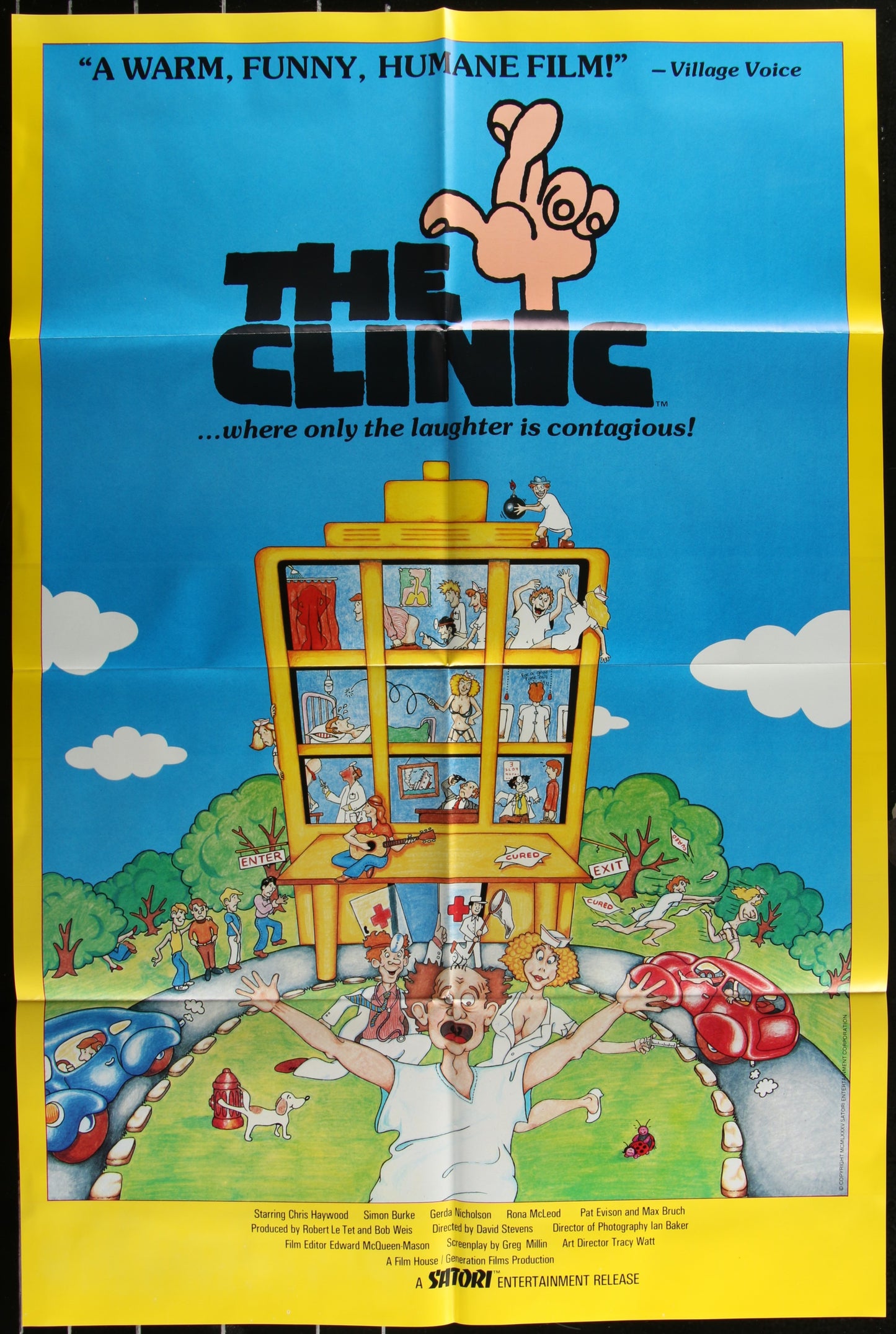 The Clinic (1985) Original US One Sheet Movie Poster