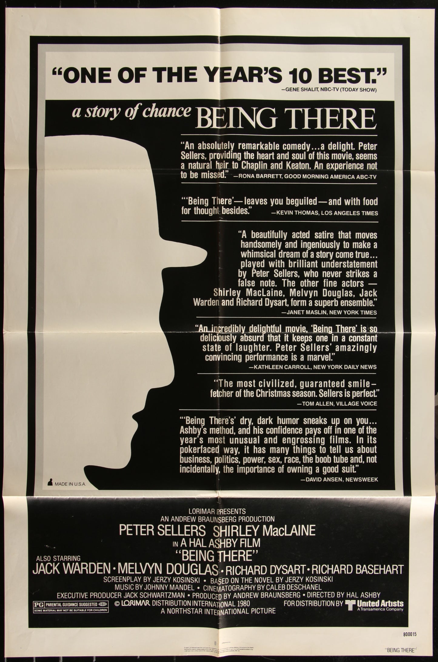 Being There (1979) Original US One Sheet Movie Poster