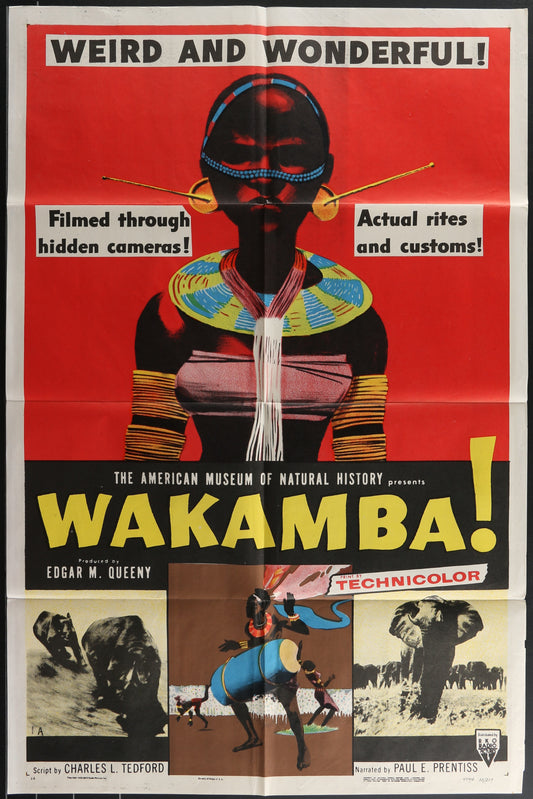 Wakamba (1955) Original US One Sheet Movie Poster