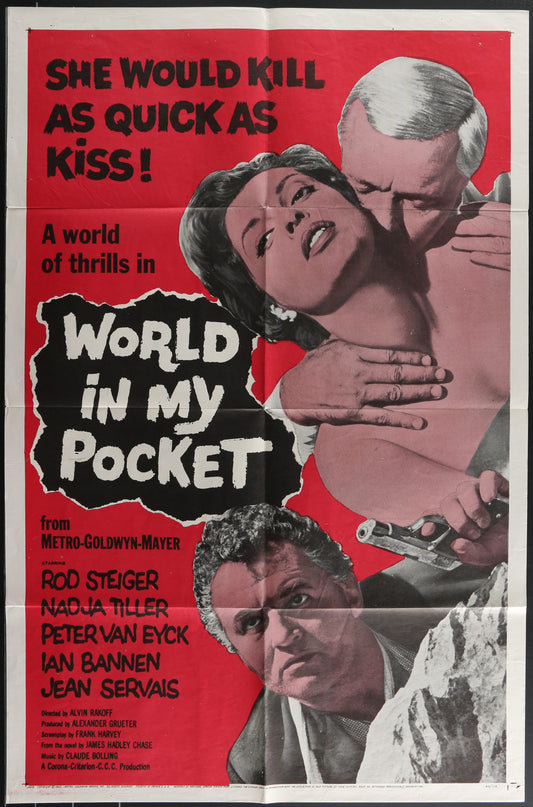 World In My Pocket (1962) Original US One Sheet Movie Poster