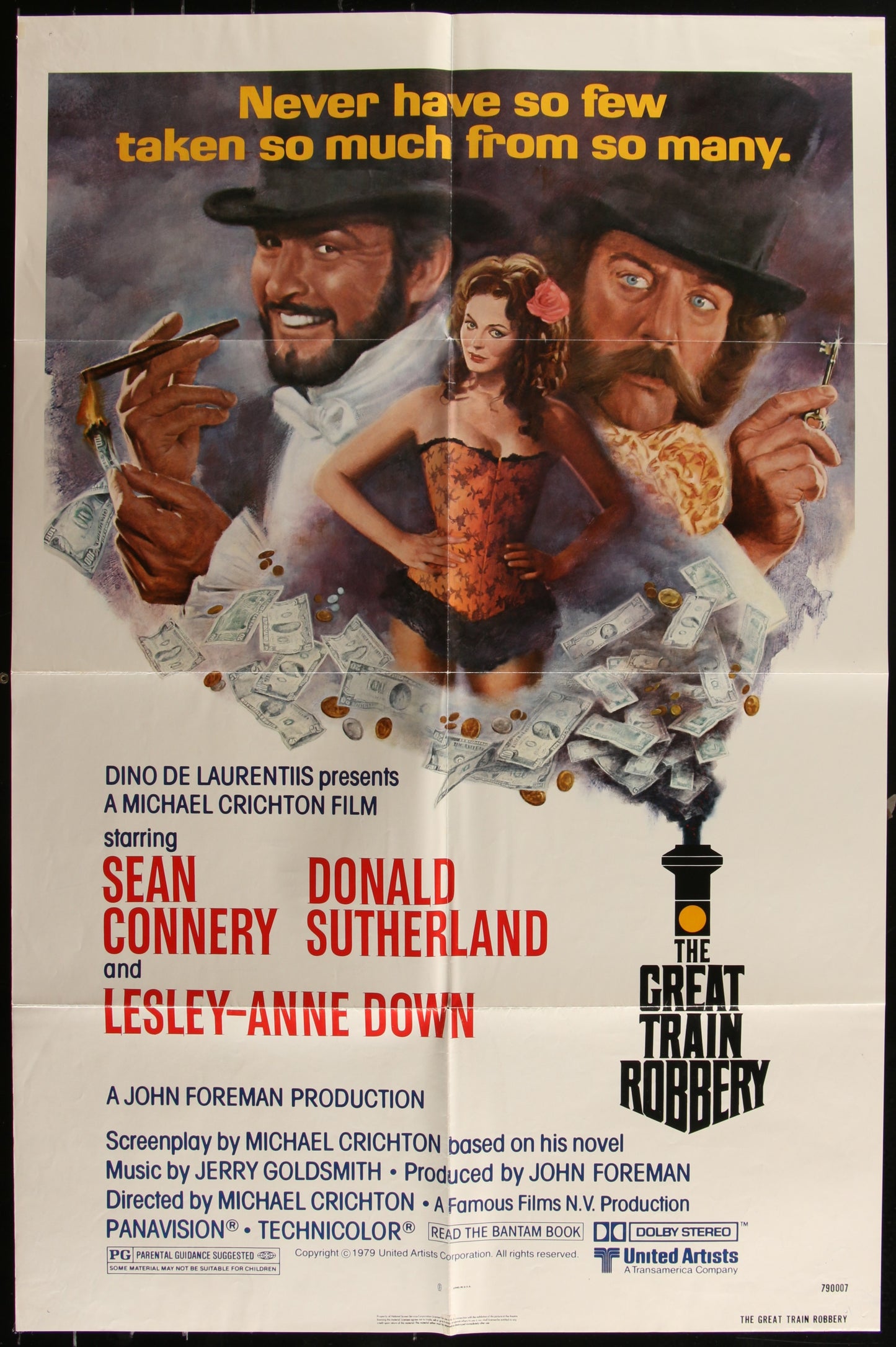 The Great Train Robbery (1979) Original US One Sheet Movie Poster