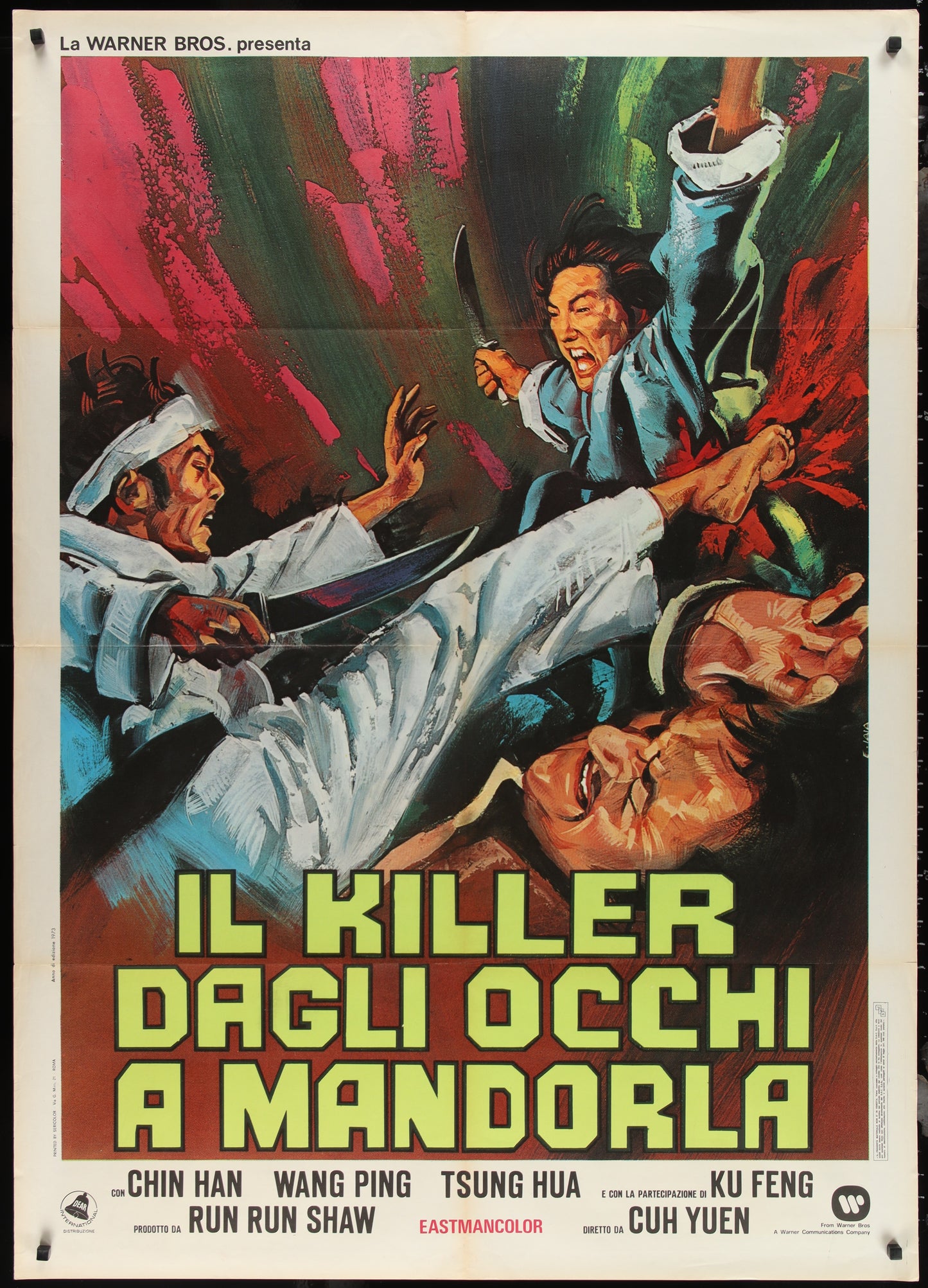 Sacred Knives Of Vengeance (1973) Original Italian One Panel Movie Poster