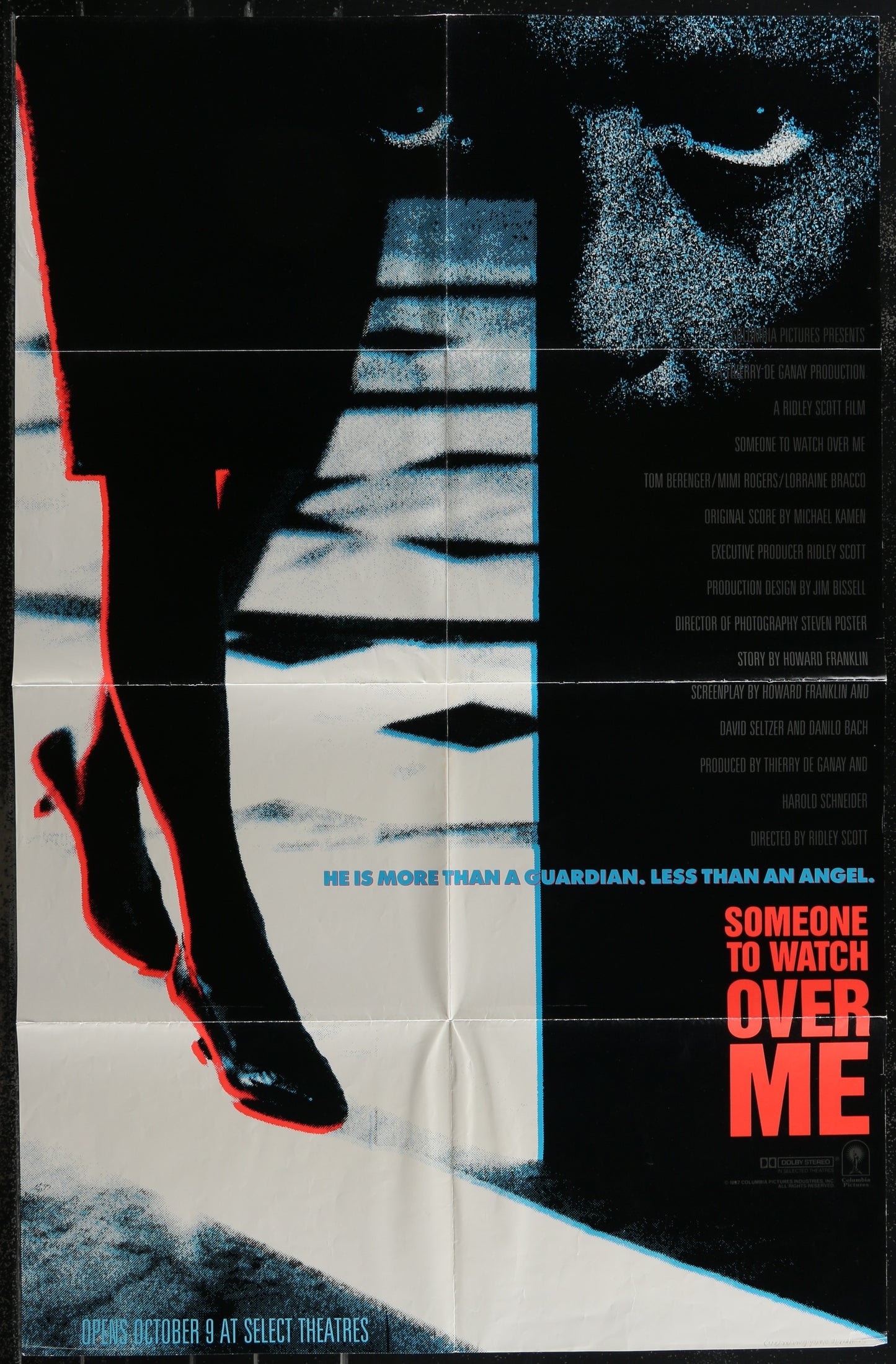 Someone To Watch Over Me (1987) Original US One Sheet Movie Poster
