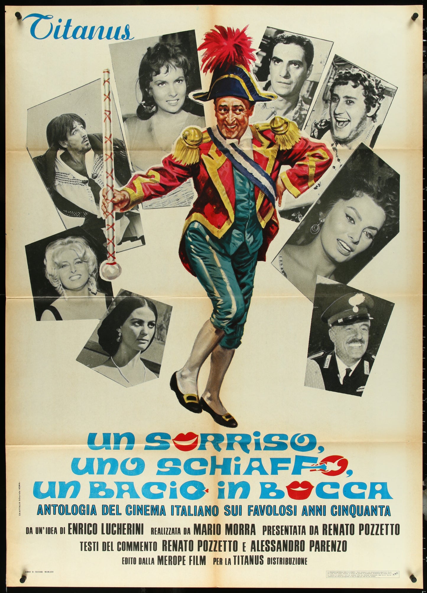 Un Sorriso, Uno Schiaffo, Un Bacio In Bocca (1975) Original Italian One Panel Movie Poster
