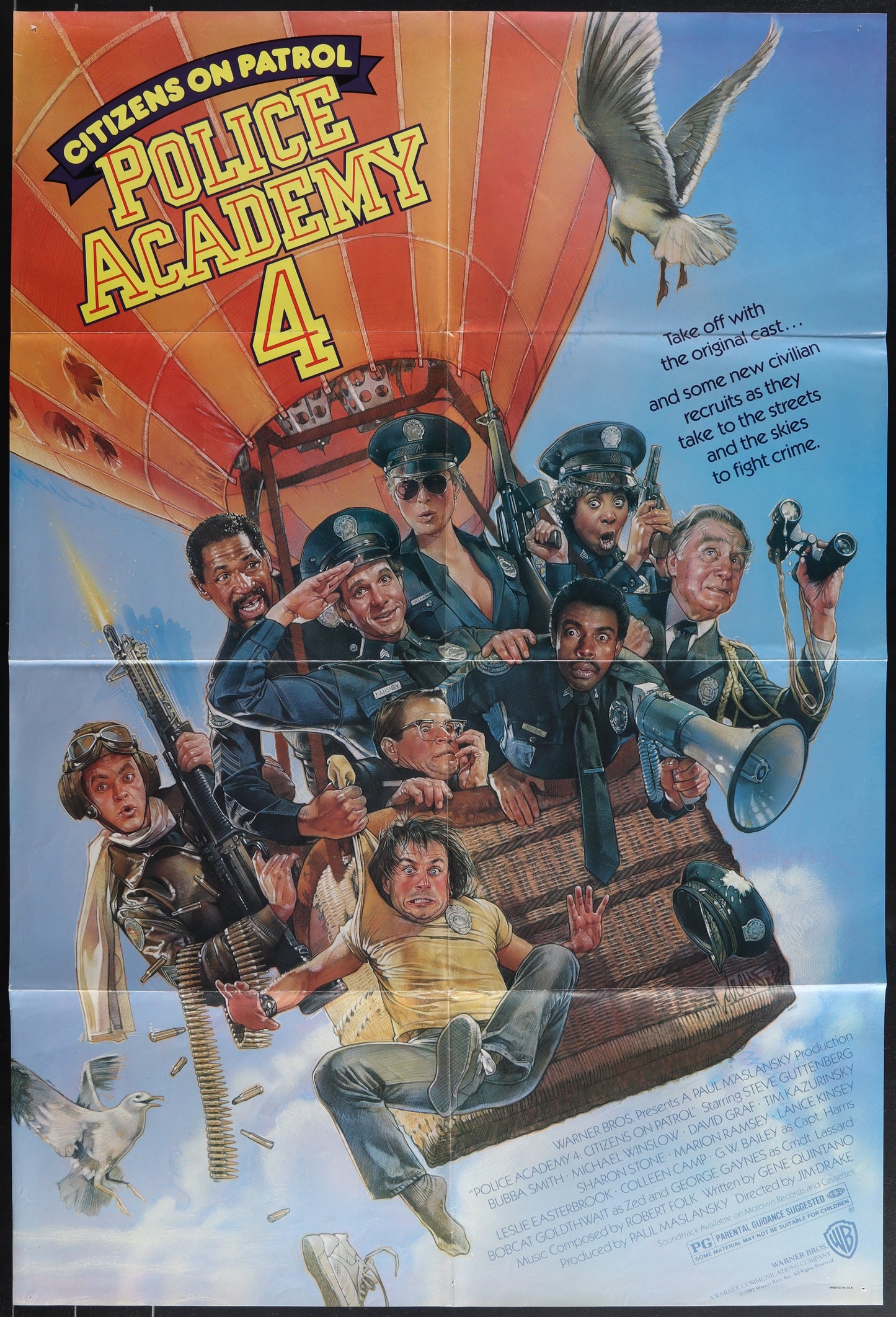 Police Academy 4: Citizens On Patrol (1987) Original US One Sheet Movie Poster