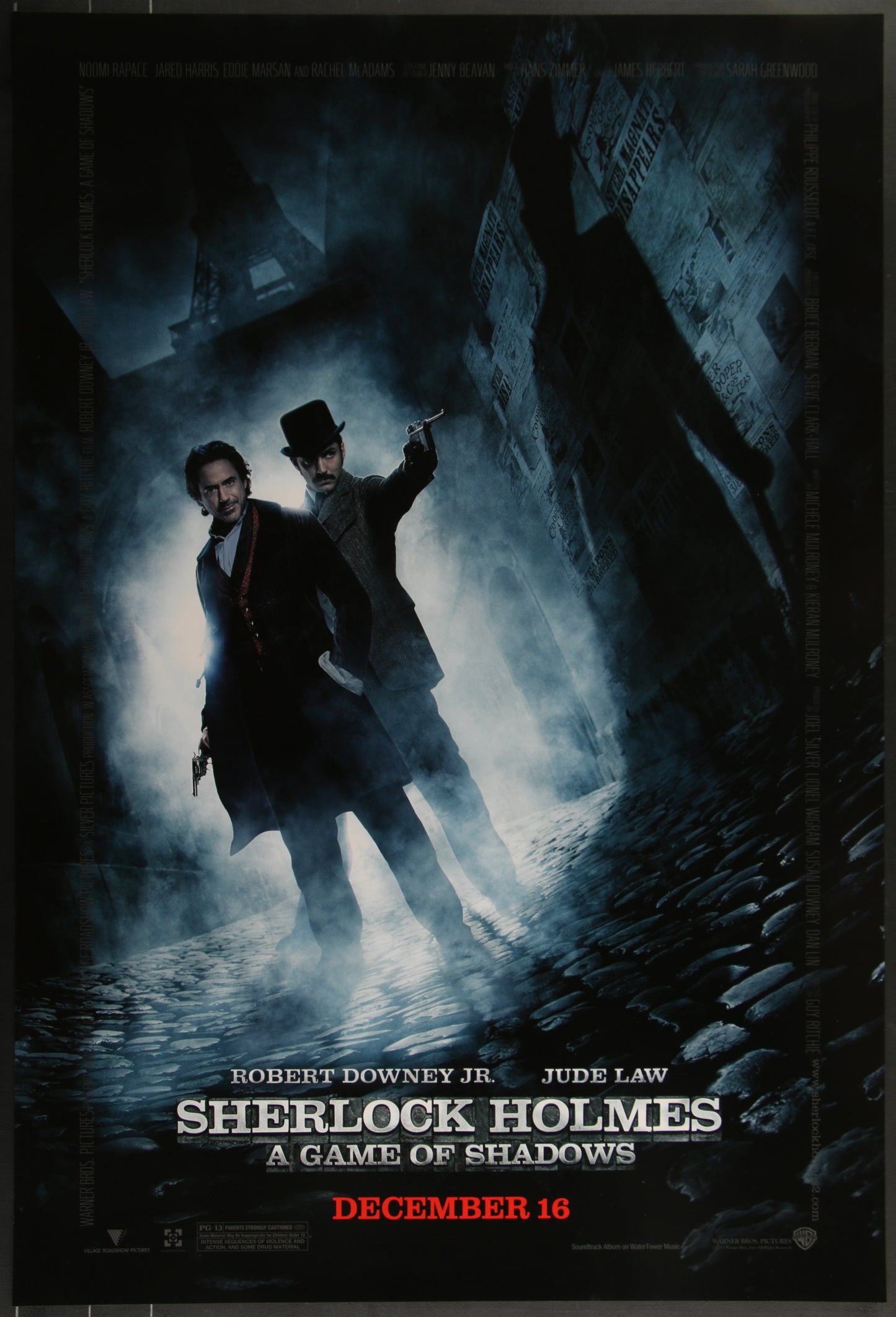 Sherlock Holmes: A Game Of Shadows (2011) Original US One Sheet Movie Poster