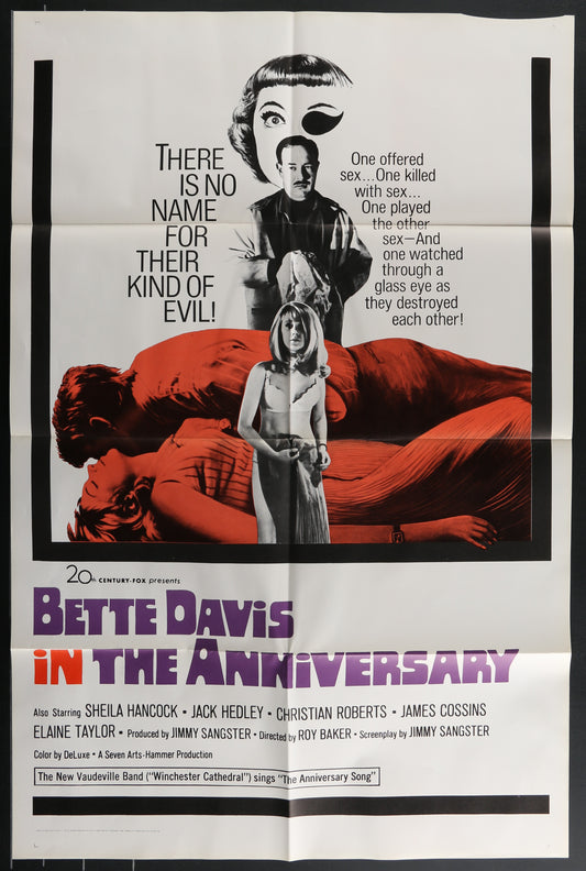 The Anniversary (1968) Original US One Sheet Movie Poster
