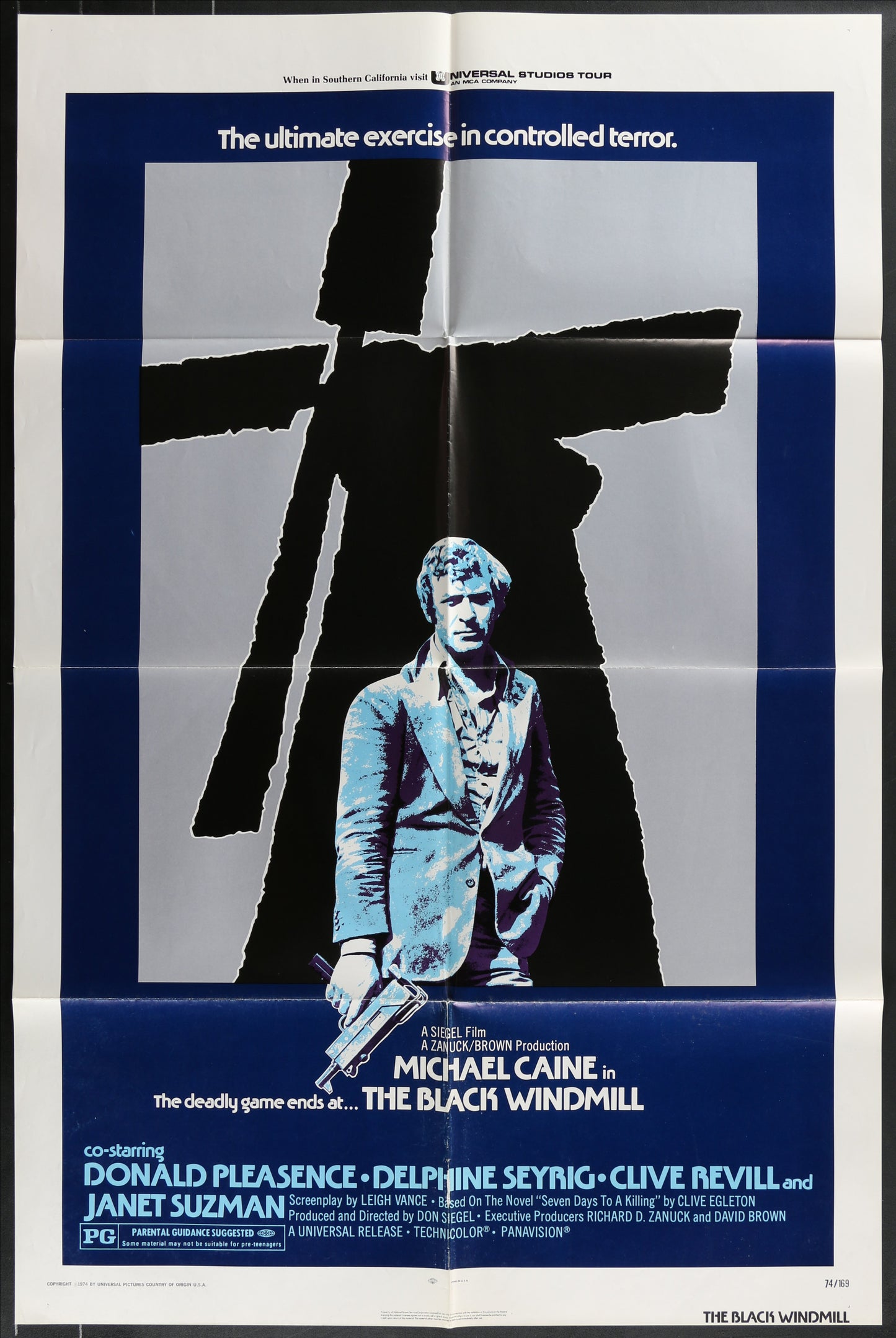 The Black Windmill (1974) Original US One Sheet Movie Poster