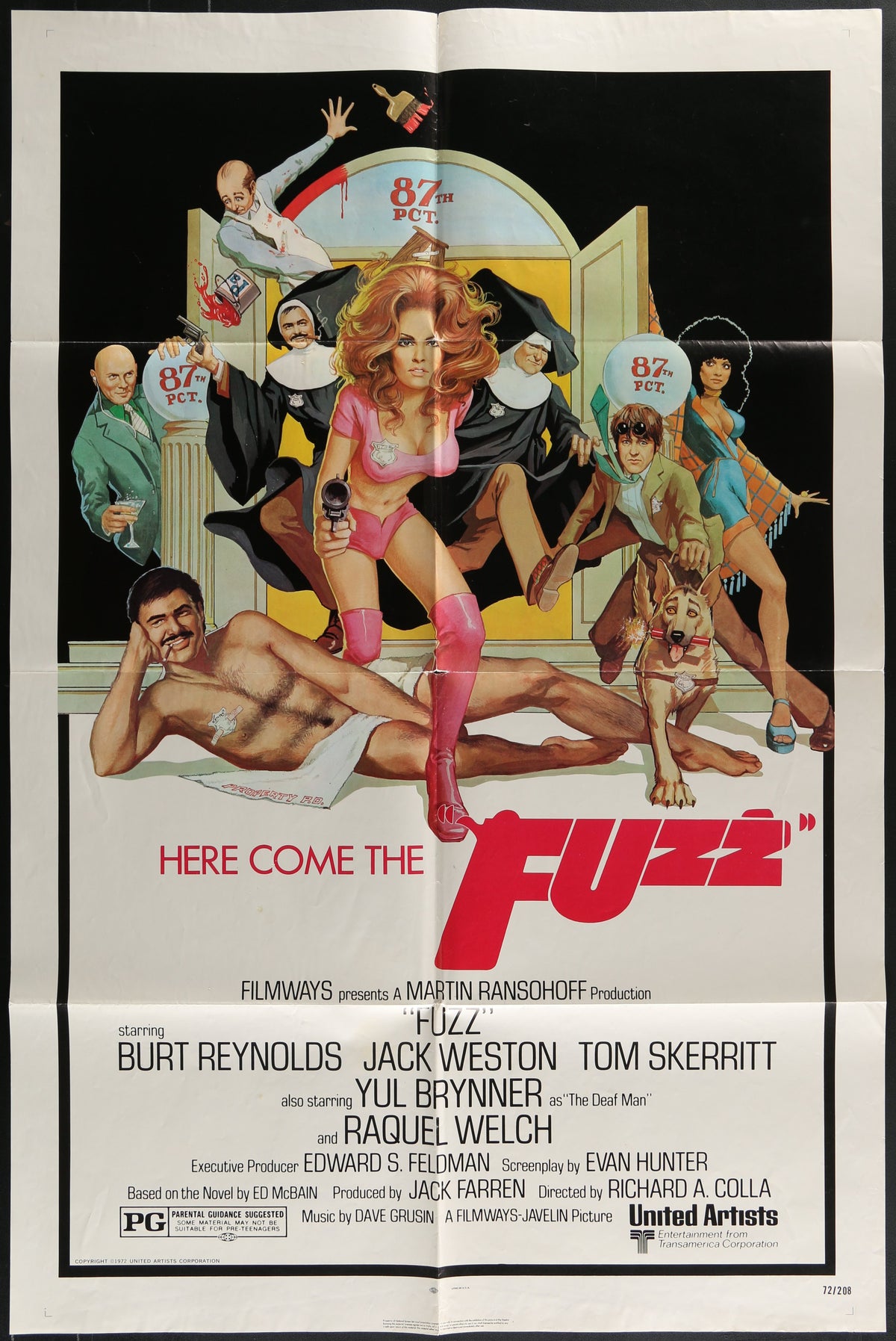 Fuzz (1972) Original US One Sheet Movie Poster
