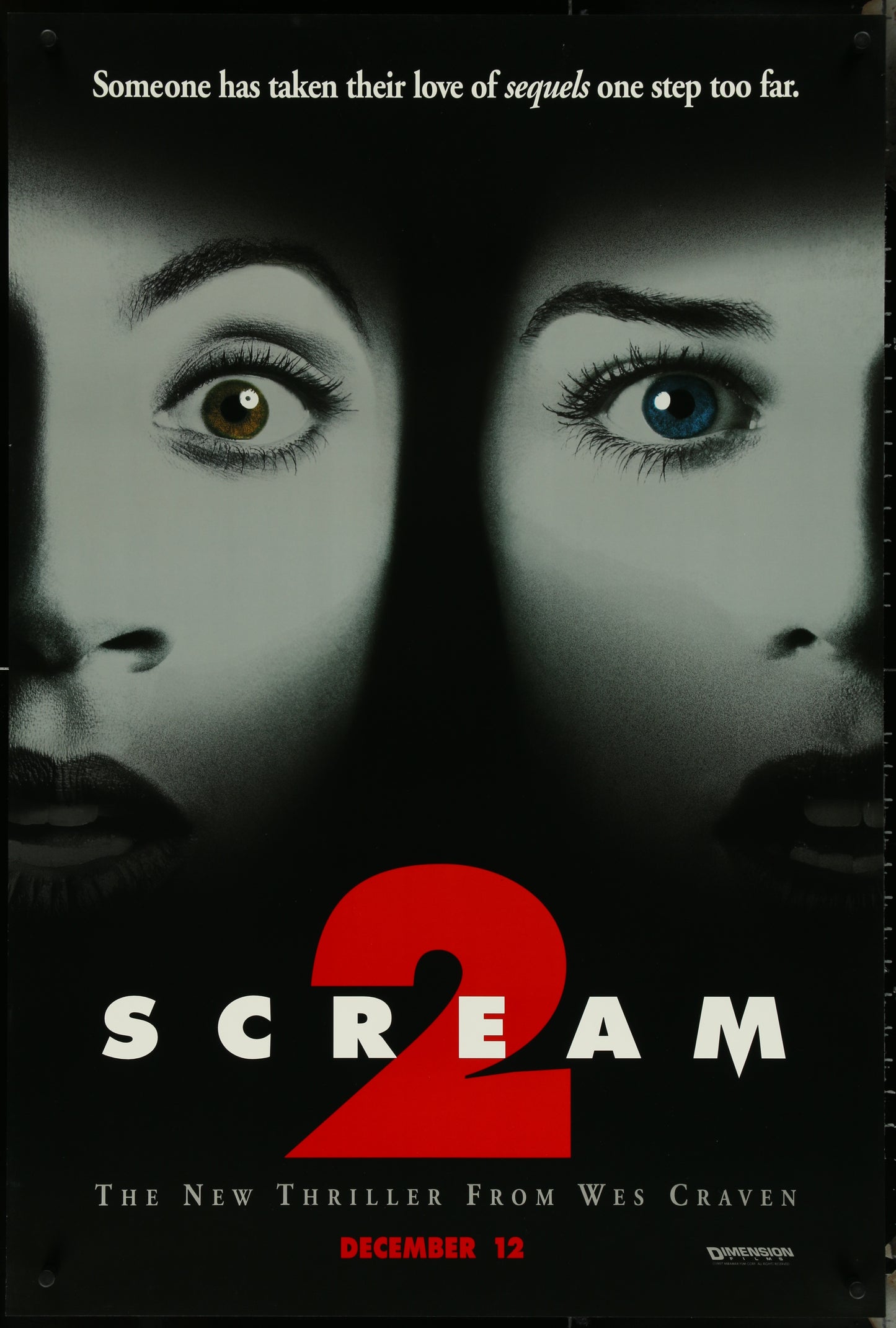 Scream 2 (1997) Original US One Sheet Movie Poster