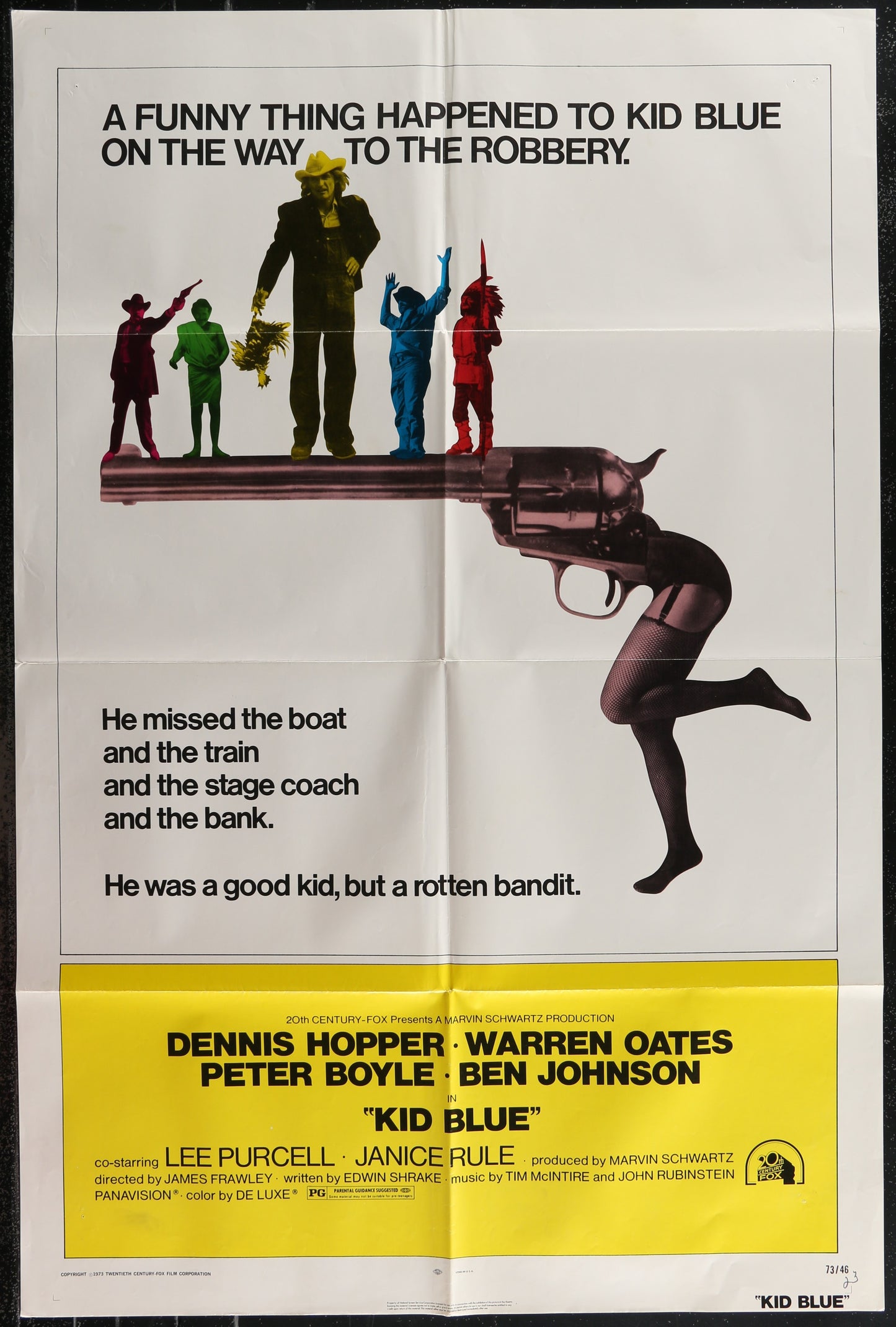 Kid Blue (1973) Original US One Sheet Movie Poster