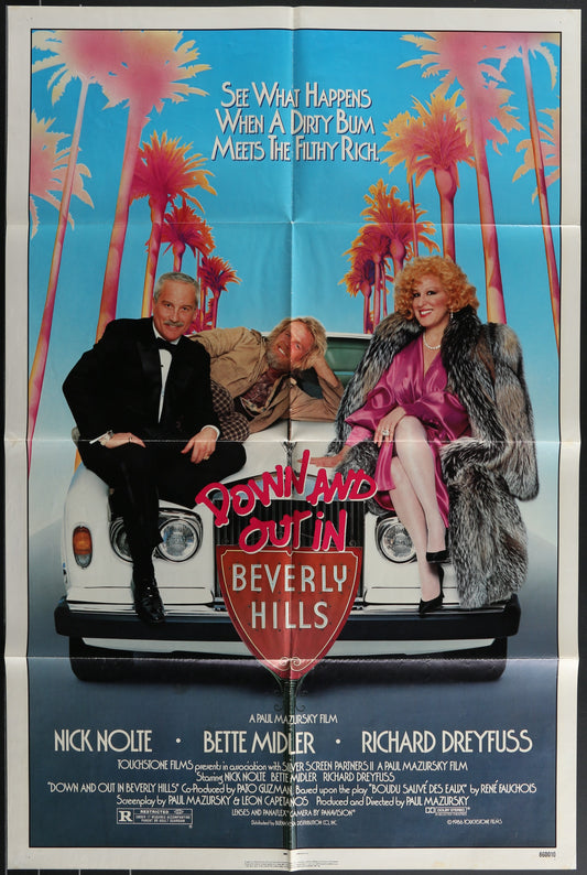 Down And Out In Beverly Hills (1986) Original US One Sheet Movie Poster