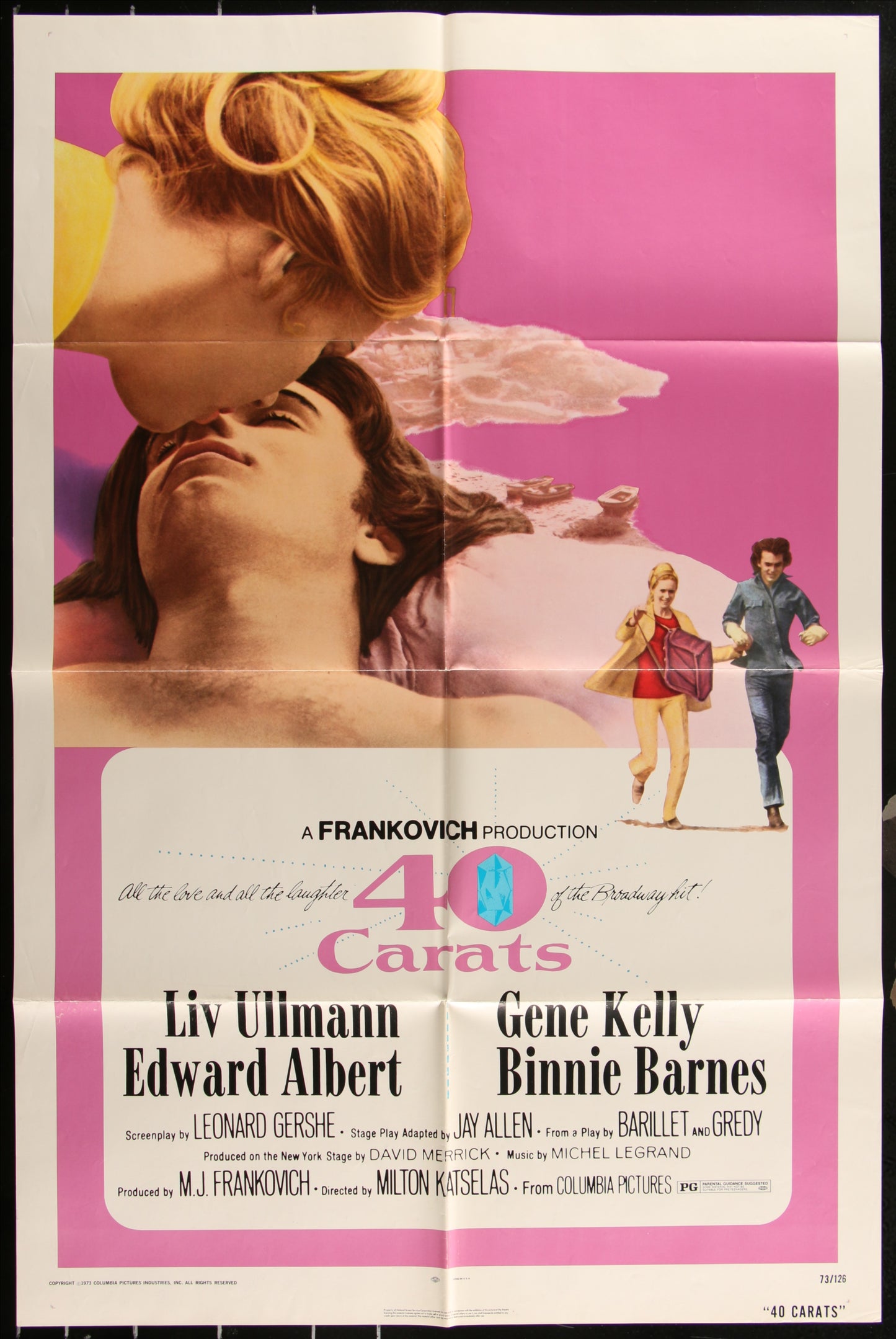 40 Carats (1973) Original US One Sheet Movie Poster