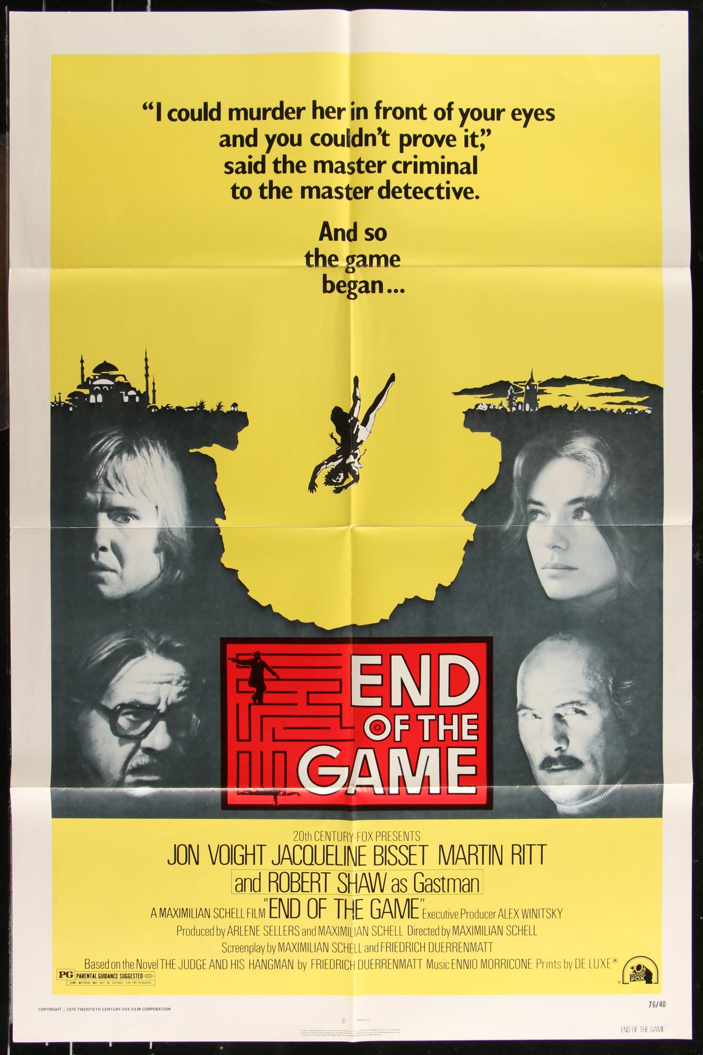 End Of The Game (1976) Original US One Sheet Movie Poster