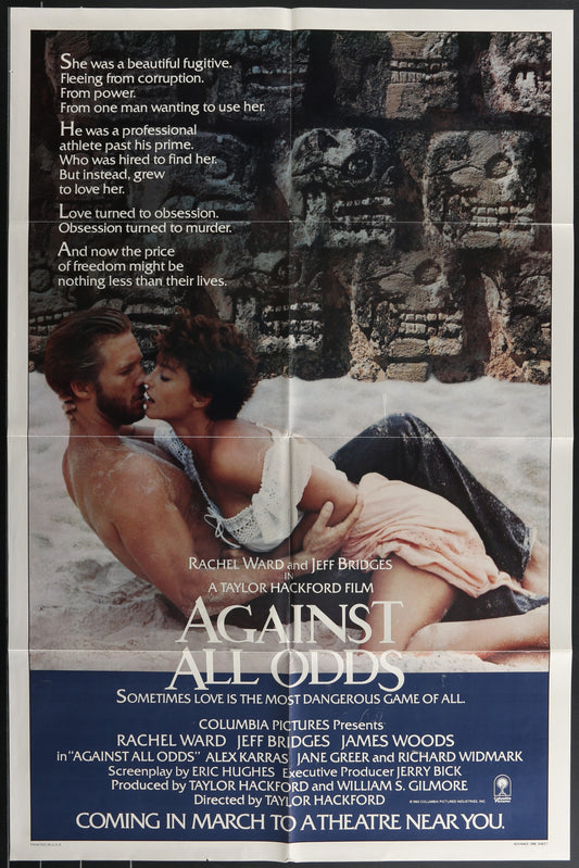 Against All Odds (1984) Original US One Sheet Movie Poster
