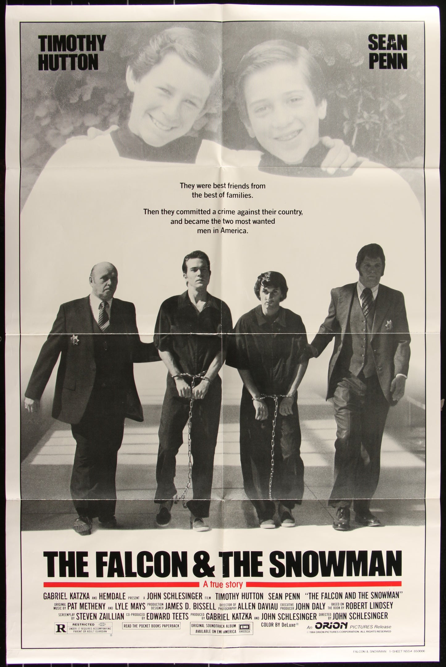 The Falcon And The Snowman (1985) Original US One Sheet Movie Poster