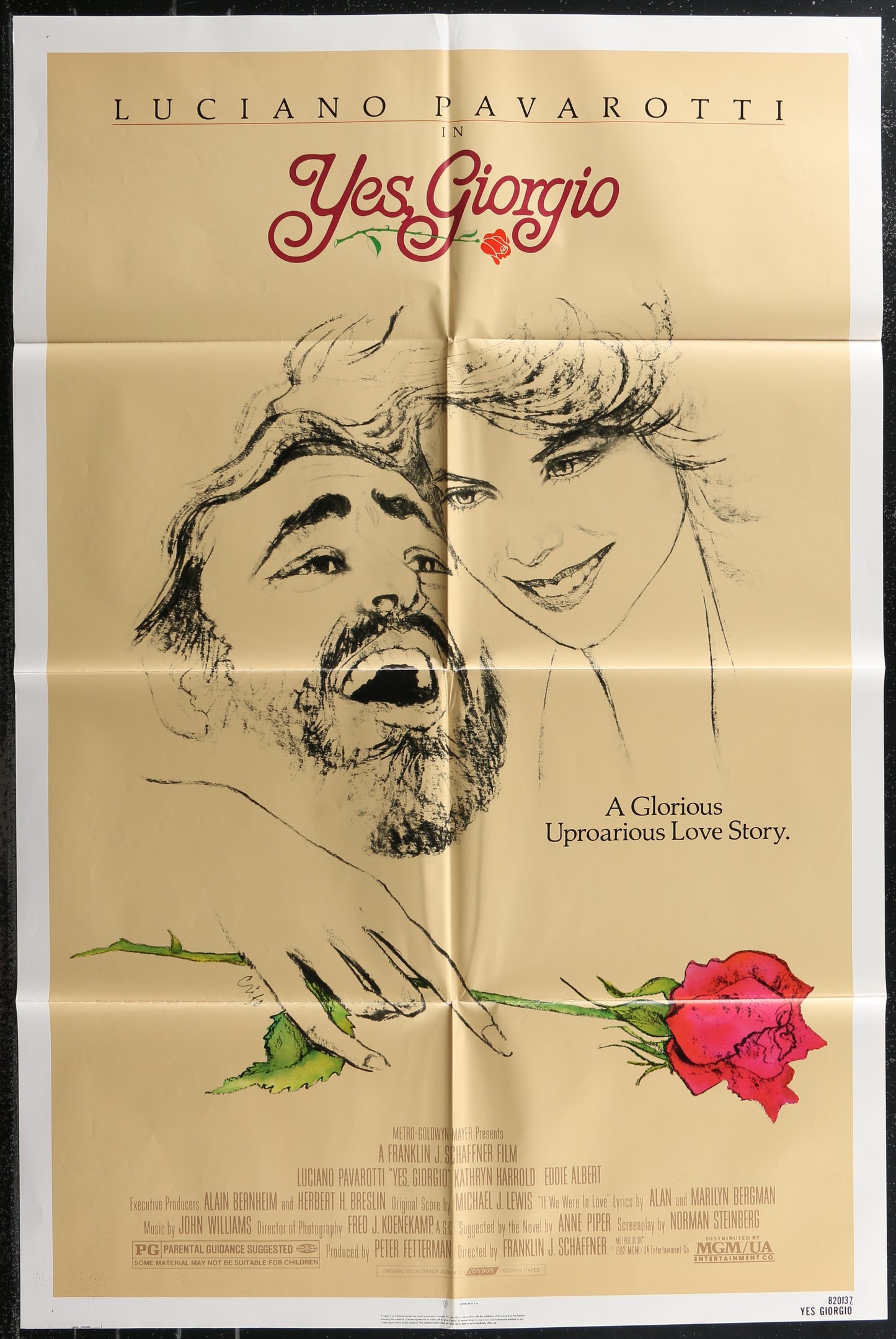 Yes, Giorgio (1982) Original US One Sheet Movie Poster