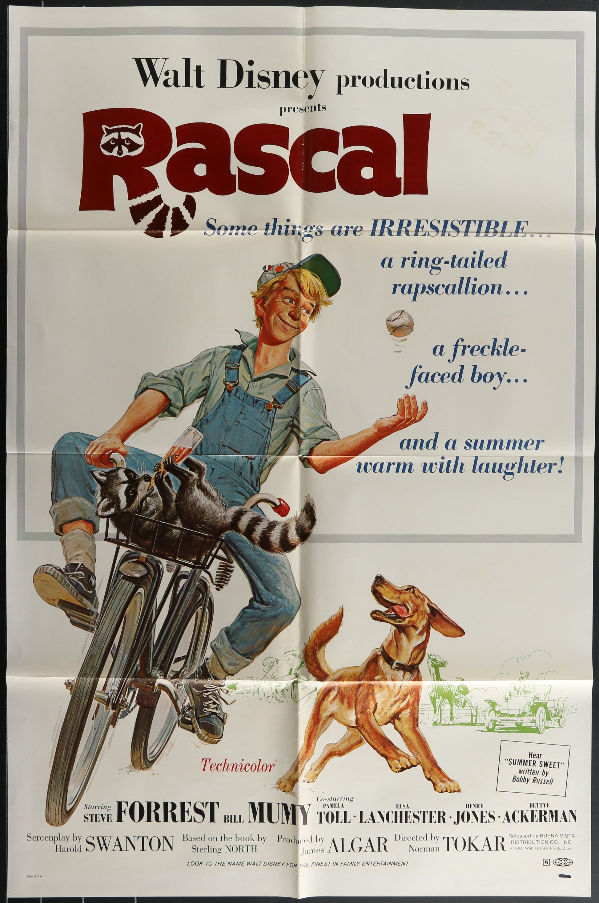 Rascal (1969) Original US One Sheet Movie Poster