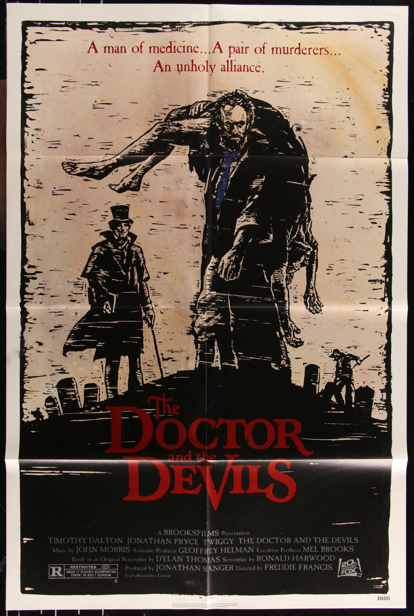 The Doctor And The Devils (1985) Original US One Sheet Movie Poster