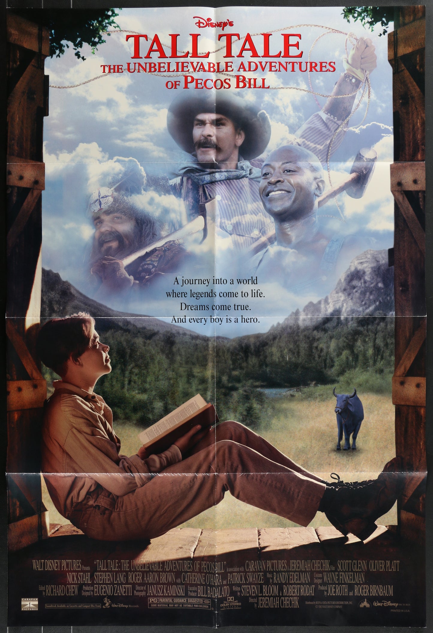 Tall Tale: The unbelievable Adventures Of Pecos Bill (1995) Original US One Sheet Movie Poster
